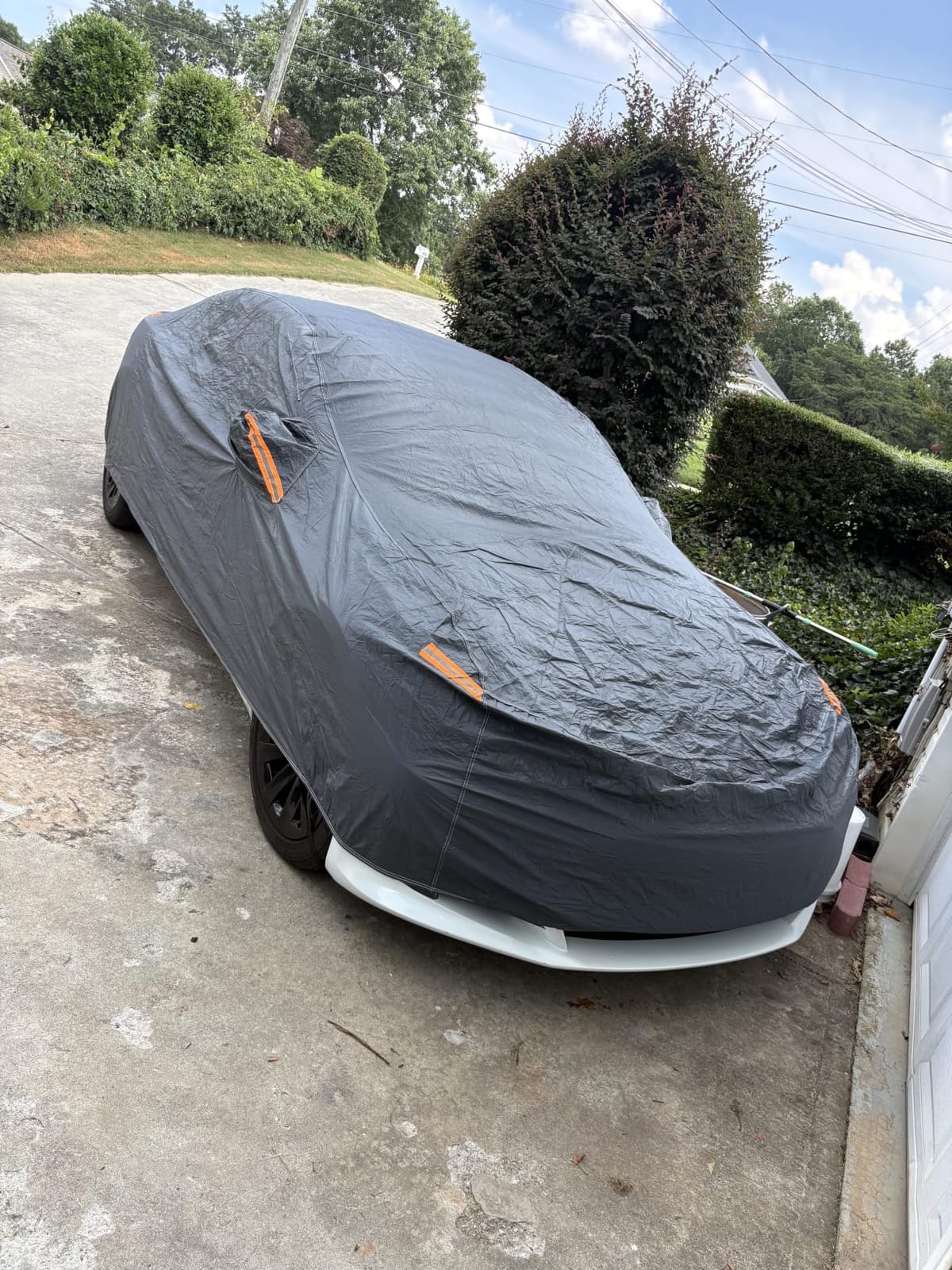 GUNHYI Premium Car Cover Custom Fit Ford Mustang, 16 Layers Heavy Duty Car Cover Waterproof All Weather with Zipper Door for Sun Rain Snow Dust Uv Protection customer photo 2