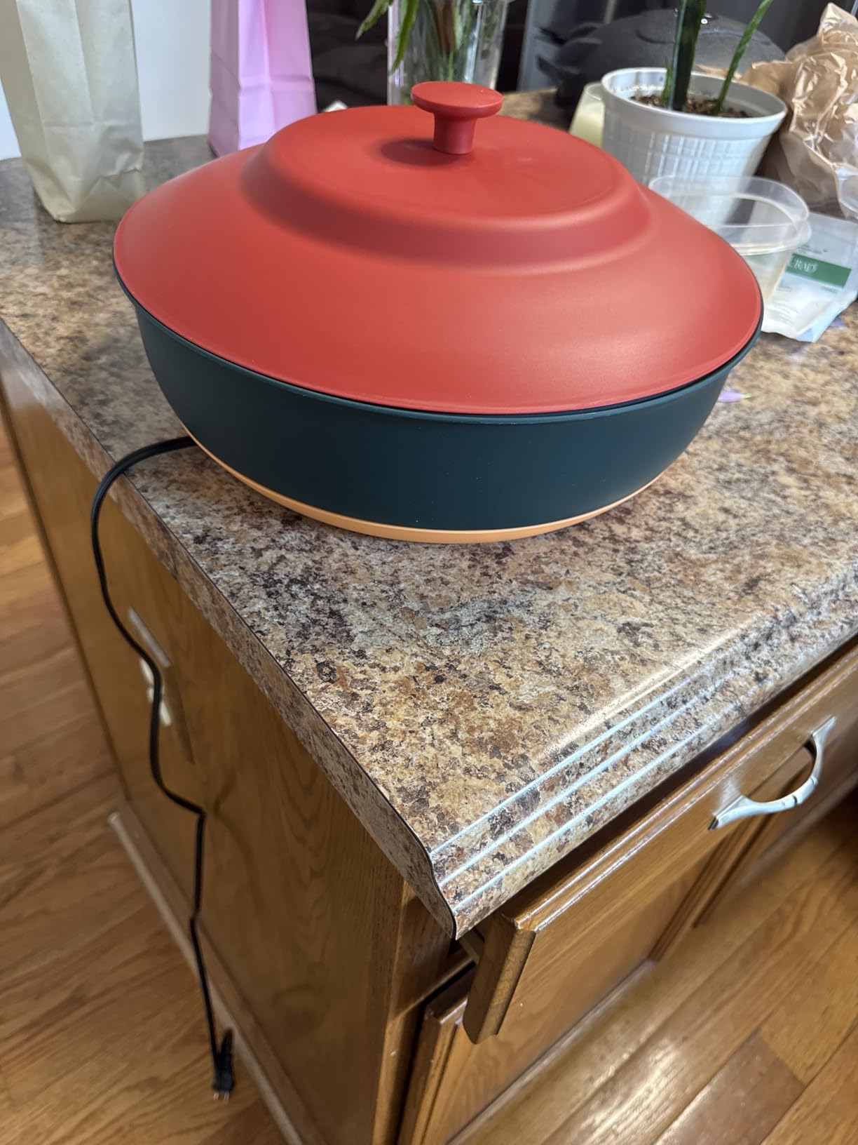Taco Tuesday Kit - Taco Bar Serving Set for a Party with 30oz Heated Pot, 4 Taco Holders, Lazy Susan Tray customer photo 1