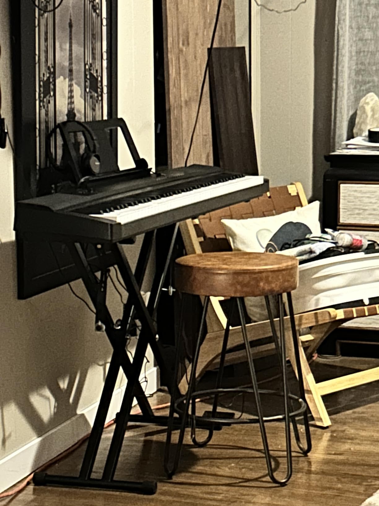 Best Choice Products 88-Key Full Size Digital Piano Electronic Keyboard Set for All Experience Levels w/Semi-Weighted Keys, Stand, Sustain Pedal, Built-In Speakers, 6 Voice Settings - White customer photo 1