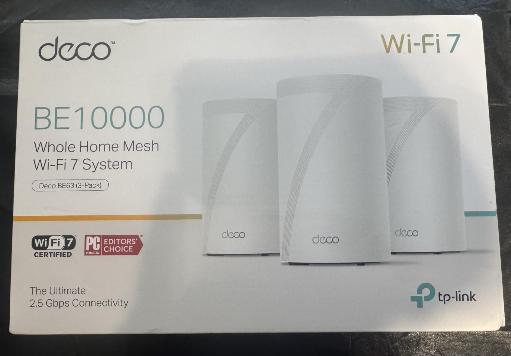 Deco 7 Pro Tri-Band WiFi 7 BE10000 Whole Home Mesh System 6-Stream 10 Gbps customer photo 2