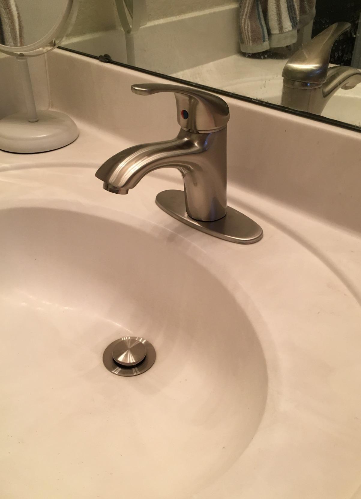 Touchless Bathroom Faucet, Sensor Faucets, Chrome customer photo 1