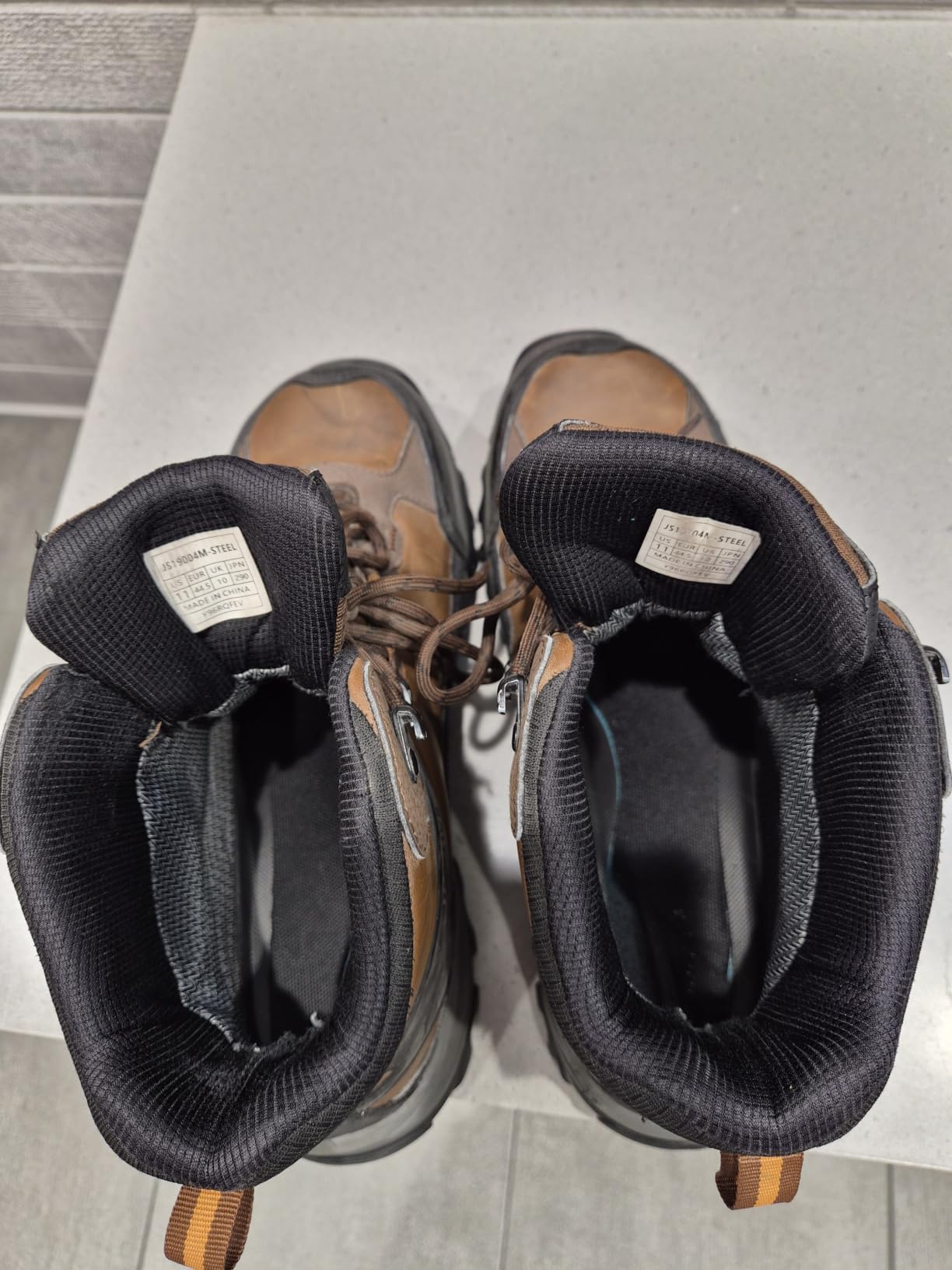 NORTIV 8 Men's Waterproof Steel Toe Work Boots customer photo 2