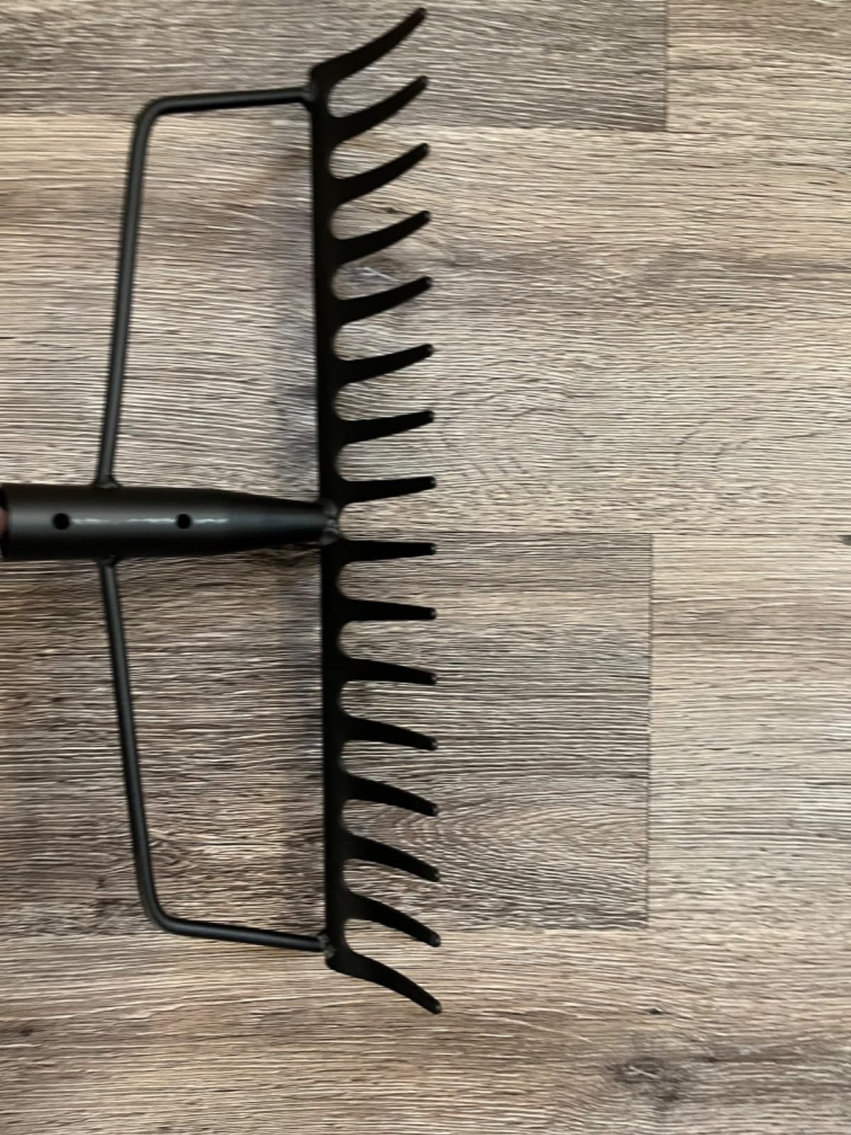 YEELOR Garden Rake, Heavy Duty 16-Tine Bow Rake, Metal | Adjustable Stainless Steel Handle, For Yard Work, Loosening Soil, Leveling Mulch, Gathering Leaves customer photo 2