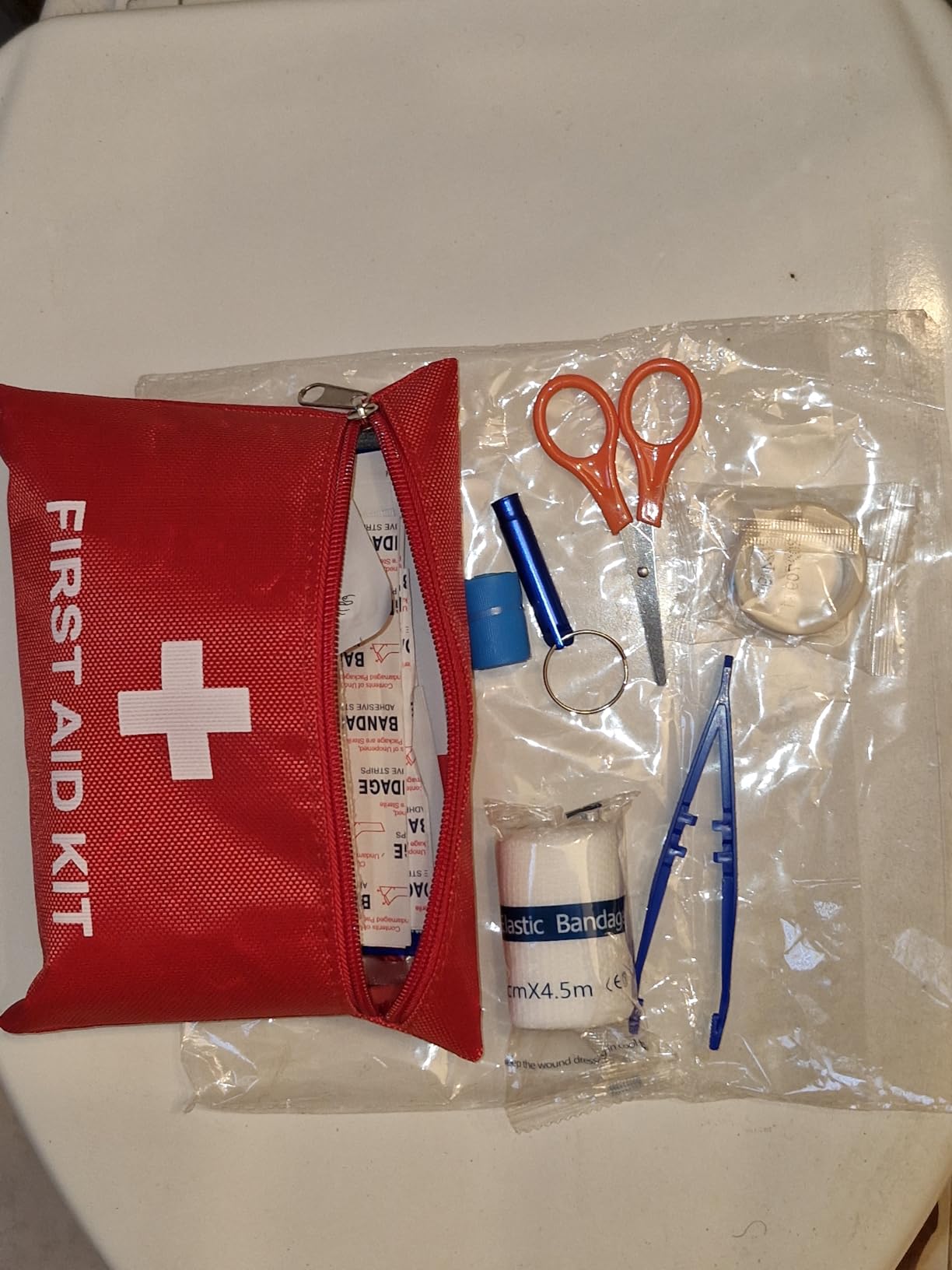 First Aid Kit for Home Car Travel 107 Piece Emergency Kits for Hiking Camping Small Trauma Kit for Boat Vehicle Lightweight Compact Pocket Aid Kit for Sports Outdoor Survival customer photo 1