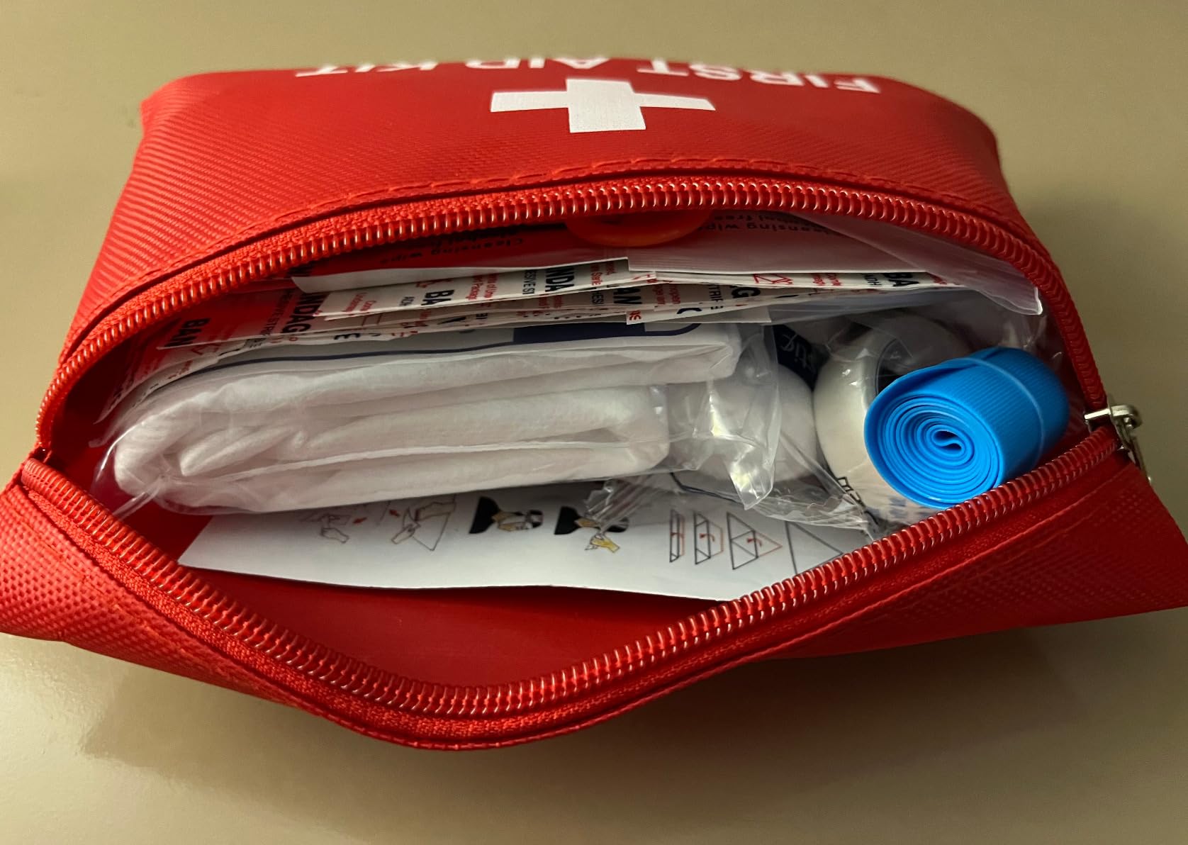 First Aid Kit for Home Car Travel 107 Piece Emergency Kits for Hiking Camping Small Trauma Kit for Boat Vehicle Lightweight Compact Pocket Aid Kit for Sports Outdoor Survival customer photo 2