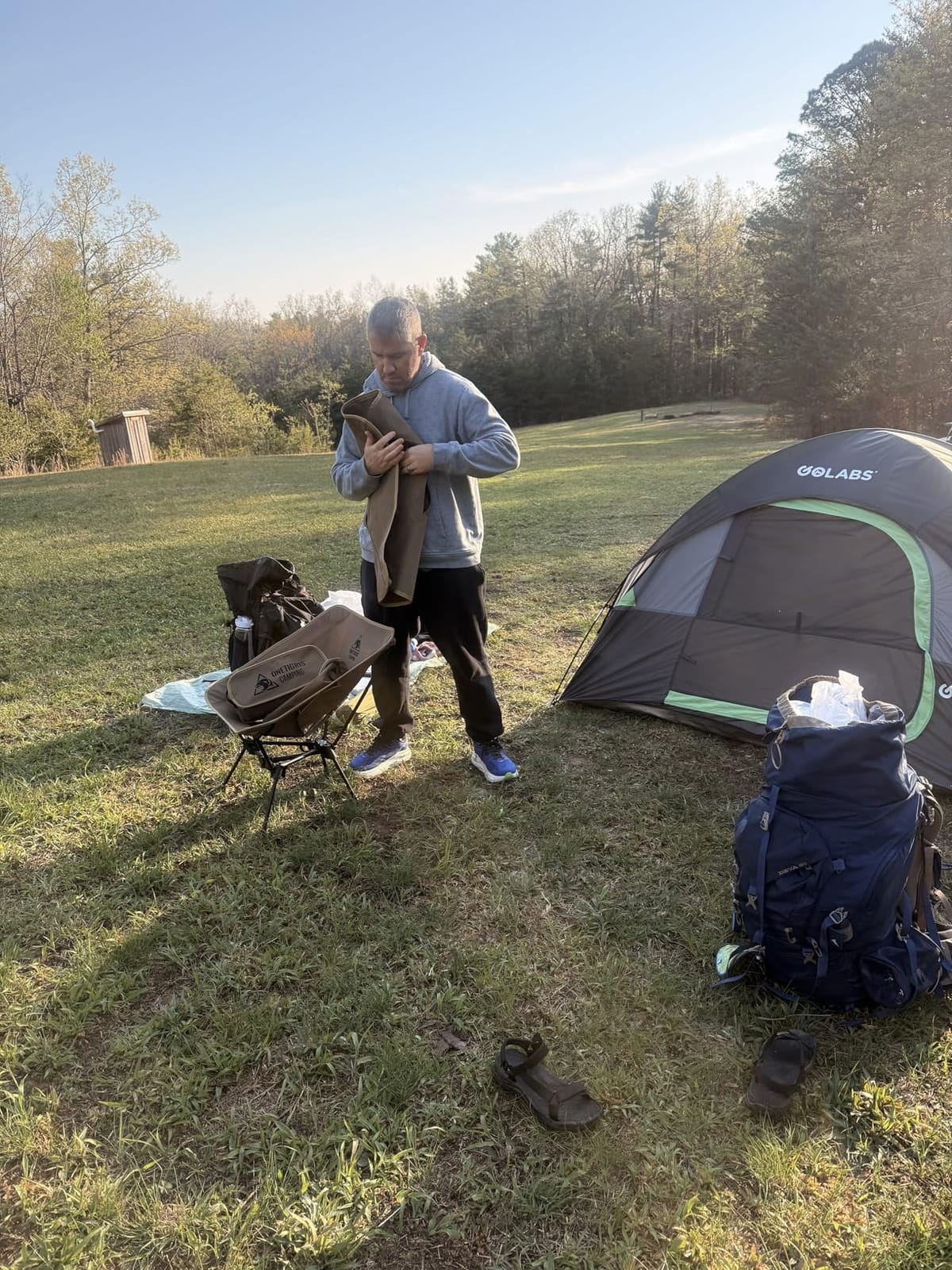 ONETIGRIS Tigerblade Camping Chair, Lightweight Folding Backpacking Hiking Chair, Compact Portable 330 lbs Capacity customer photo 2