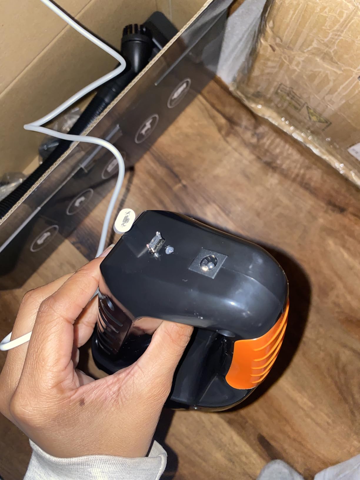 Handheld Vacuum Cordless, Powerful Suction 30Mins Long Runtime, Dust Busters Cordless Rechargeable with Two Washable Filters, Wet and Dry Hand Held Vacuum Cordless for Home, Car or Office customer photo 1