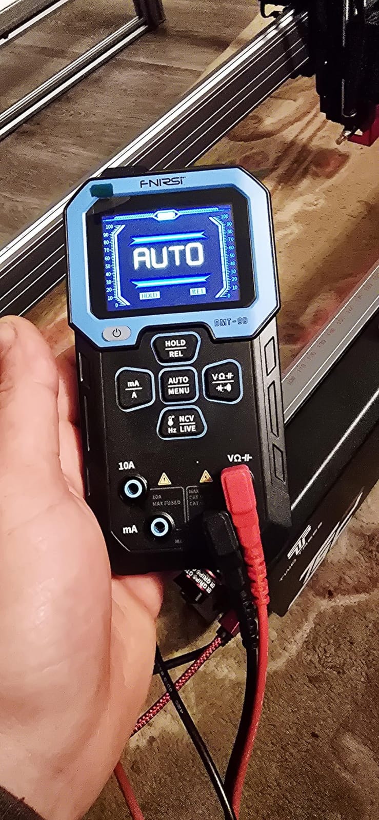 FNIRSI DMT-99 Digital Multimeter 9999 Counts TRMS, Rechargeable Volt Meter | Auto-Ranging, Graph Recording, Anti-Burn Protection, NCV Voltage/Current/Resistance/Capacitance for Electronics, Auto Repair customer photo 1
