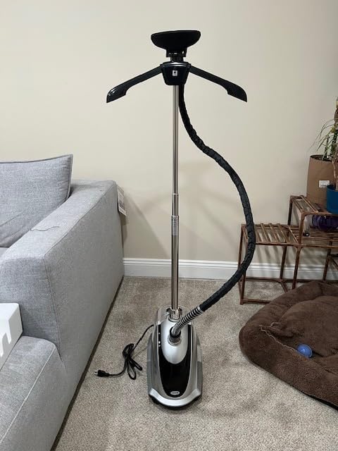 Anthter Steamer for Clothes, 1500W Powerful Standing Garment Steamer with Roll Wheels(Silver) customer photo 2