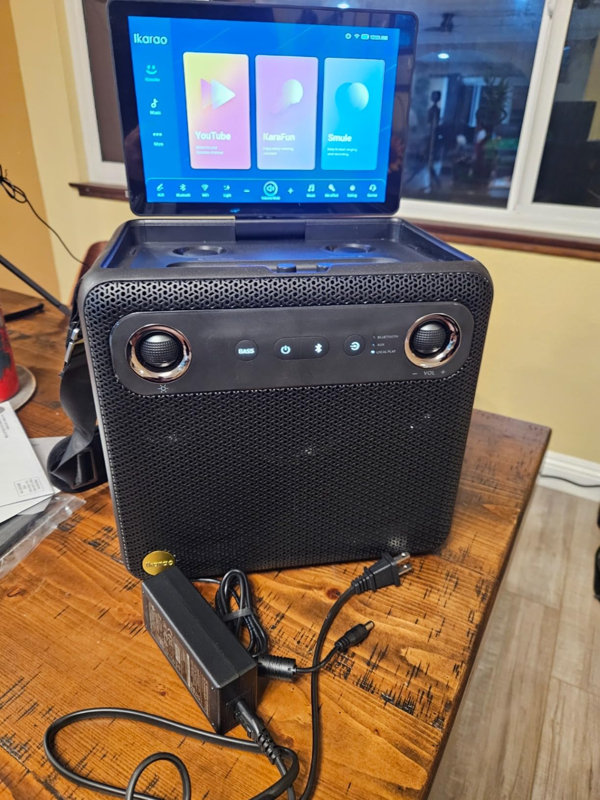 Ikarao Smart Karaoke Machine for Adults - with Lyrics Display, 32GB Karaoke Tablet, 2 Wireless Mics, Professional Karaoke System, 300W Peak Power, 4 DJ Lights, Karaoke Speaker for Any Occasion customer photo 2