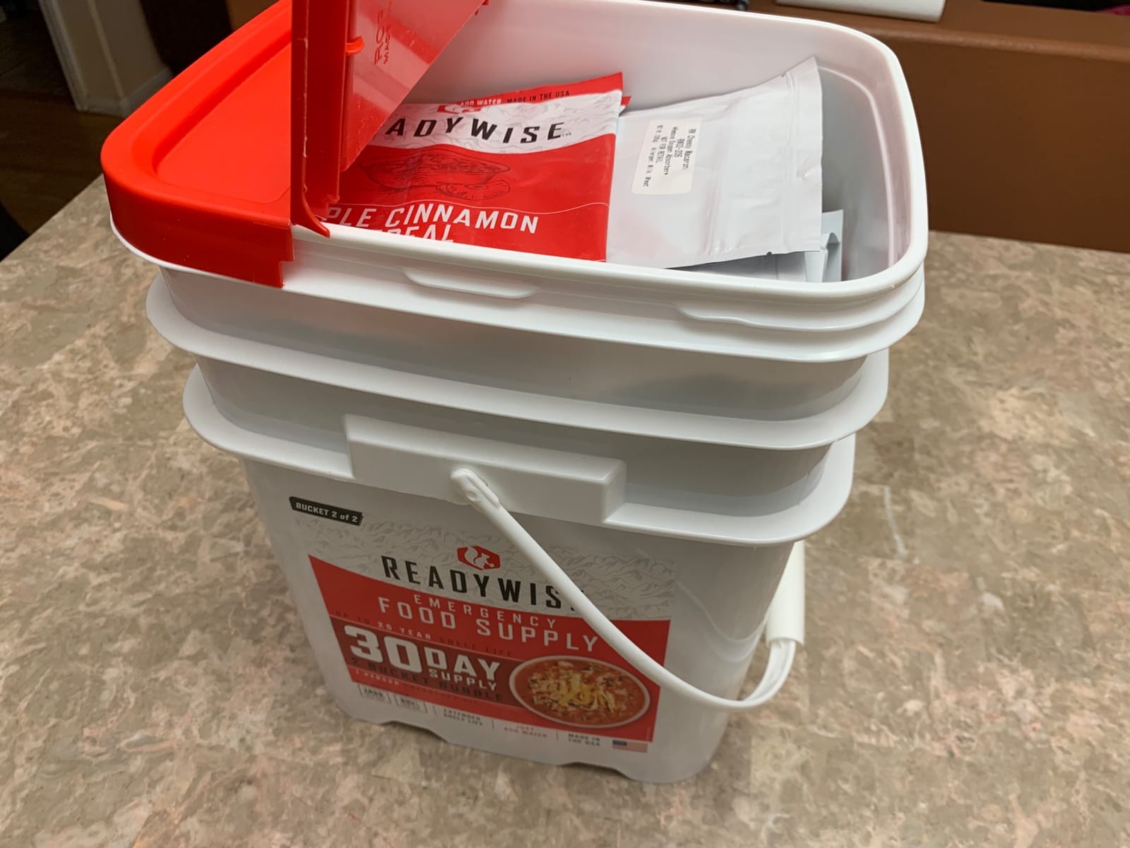 ReadyWise Emergency Food Supply - 14 Day, 150 Servings Emergency Freeze Dried Food Bucket, Protein Meals, Camping Essentials, Survival Kit, Disaster Prepping Supplies, up to 25 Year Shelf Life customer photo 1