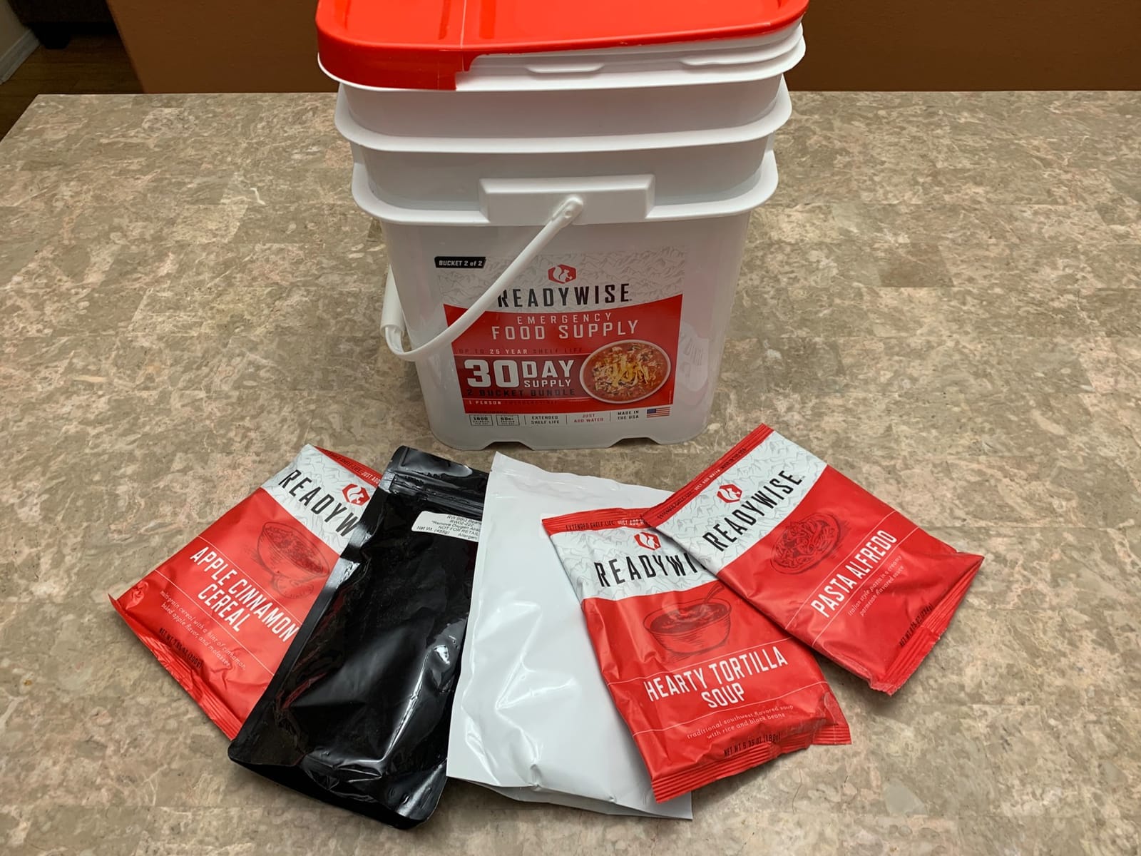 ReadyWise Emergency Food Supply - 14 Day, 150 Servings Emergency Freeze Dried Food Bucket, Protein Meals, Camping Essentials, Survival Kit, Disaster Prepping Supplies, up to 25 Year Shelf Life customer photo 2