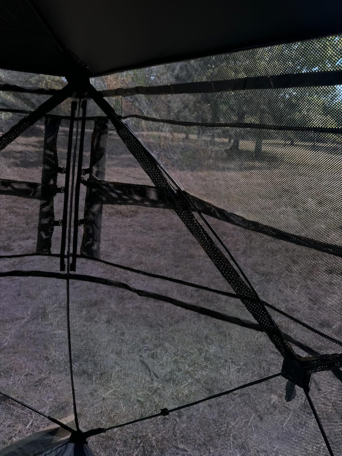 FUNHORUN Hunting Blind with Floor Mat, 360 See Through Ground Blind, Pop Up customer photo 2