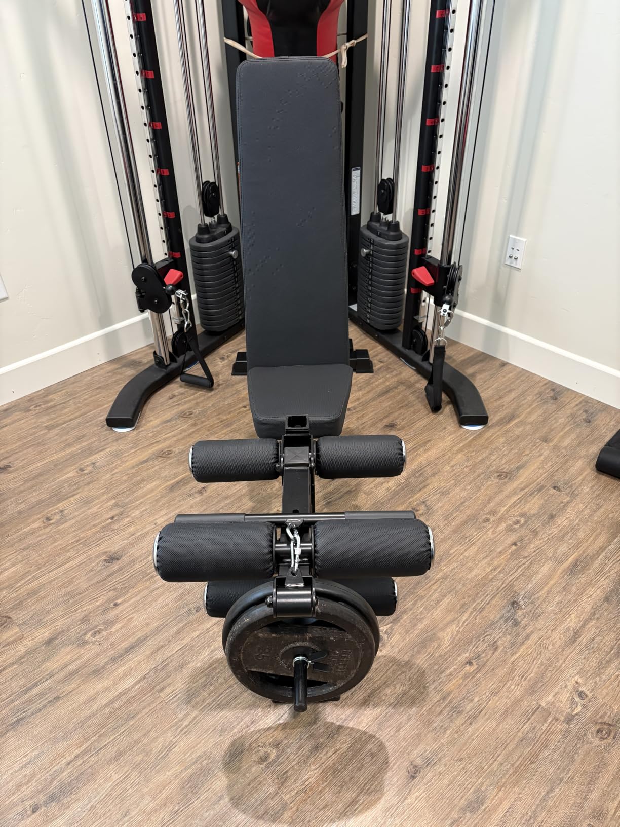 Keppi Fitness Functional Weight Bench - Bench3000 V2 for Leg Extension/Curl | 93lb Frame Weight with 8 & 16 Gauge Material, Commercial Grade Attachment with Ergonomic Design, 12+3 Multi-Angle customer photo 2