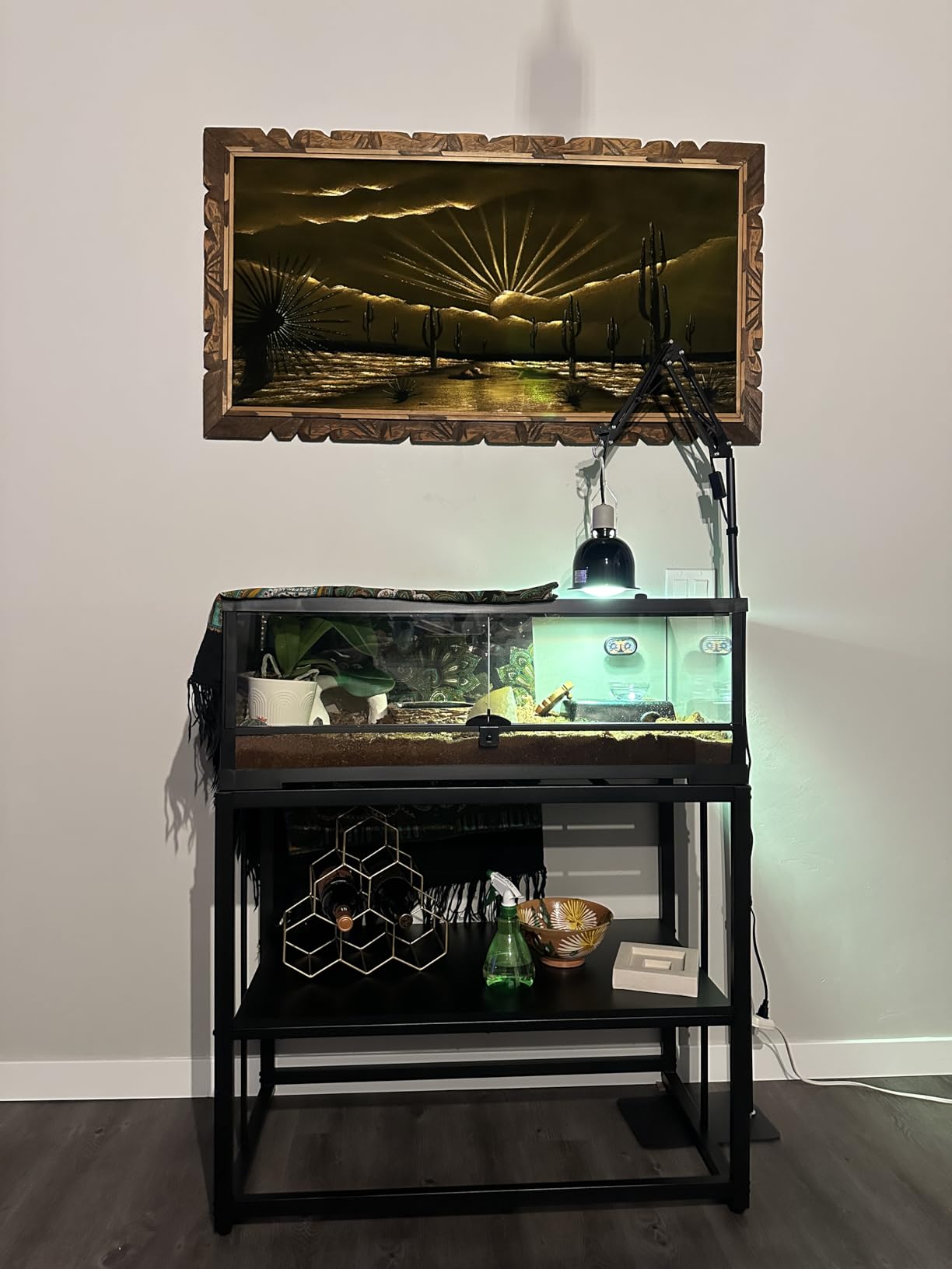 55-75 Gallon Fish Tank Stand, Aquarium & Terrarium Stand for Home Office customer photo 1