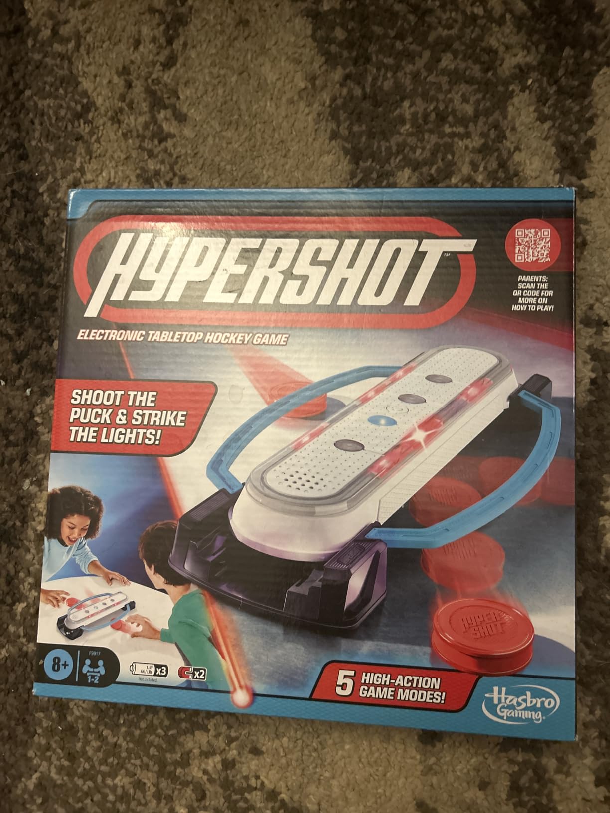 Hasbro Gaming Hypershot Electronic Tabletop Hockey Game | 5 Games in 1 | Music, Lights, and Sounds | Ages 8 and Up | for 1 to 2 Players | Kids Board Games customer photo 2