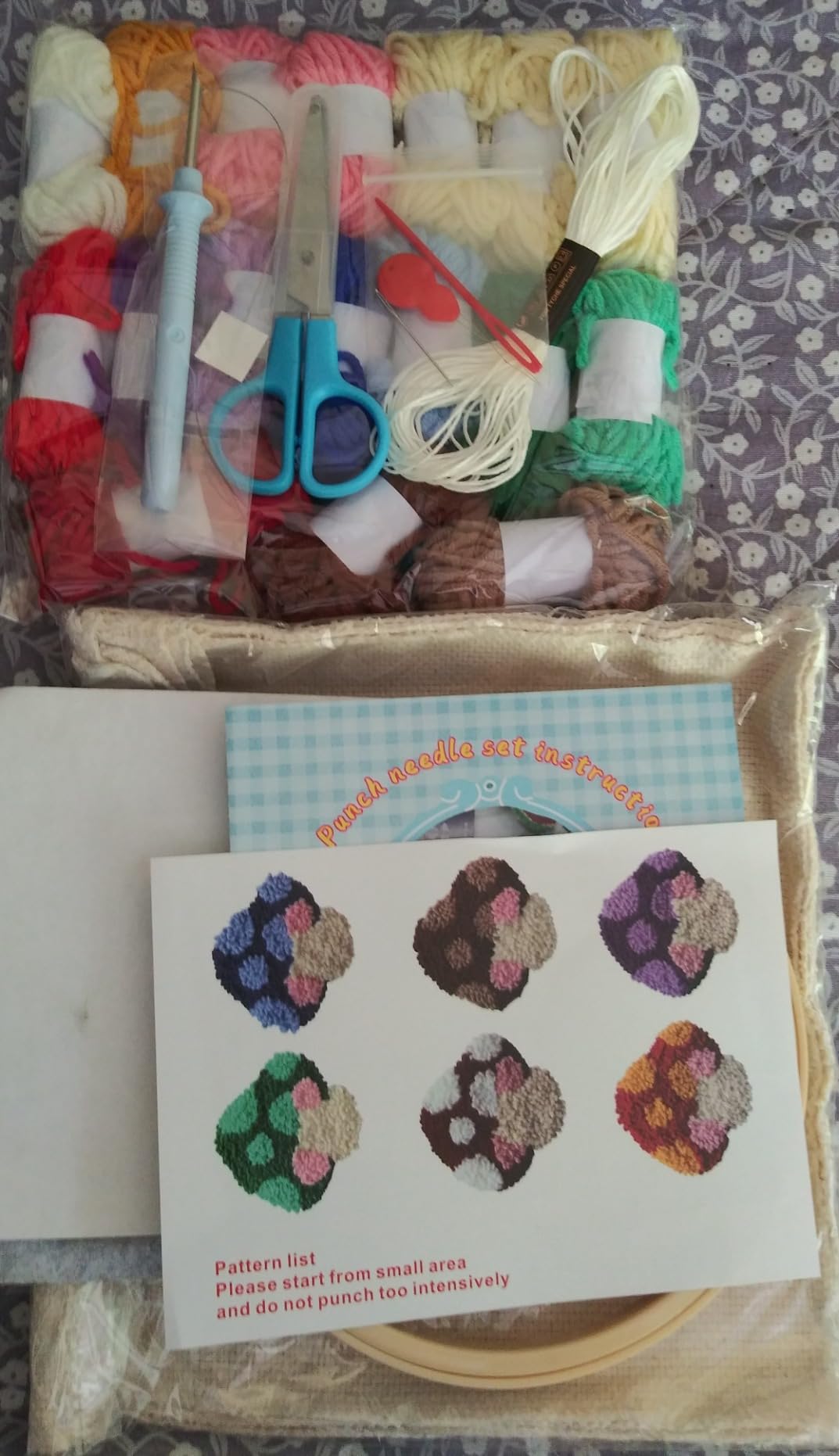 WATINC Punch Needle Coaster Kit - 22Pcs DIY Craft for Beginners, Mushroom customer photo 1