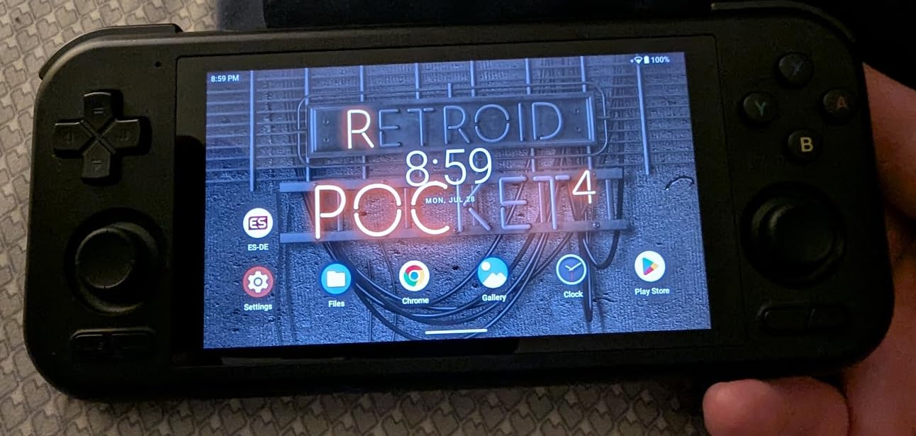 Retroid Pocket 4/4Pro Retro Game Handheld Console, Android Retro Game Console Multiple Emulators Console Handheld 4.7 Inch Display 5000mAh Battery Classic Games Console (RP4 Pro, 16Bit US, D1100) customer photo 2