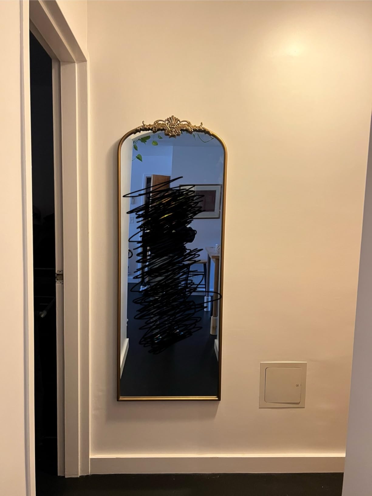 Besdomus Vintage Arched Gold Mirror: 40