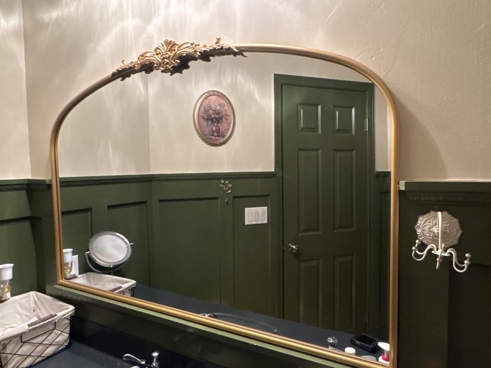 Besdomus Vintage Arched Gold Mirror: 40