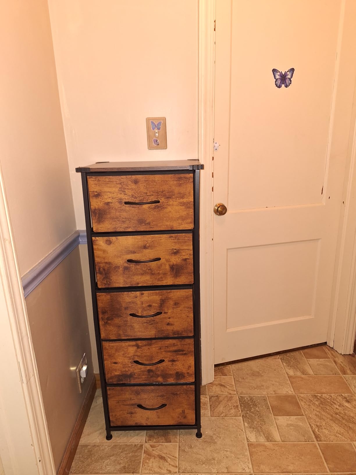 Somdot Tall Dresser for Bedroom, 6 Drawer Storage Cabinet, White customer photo 1