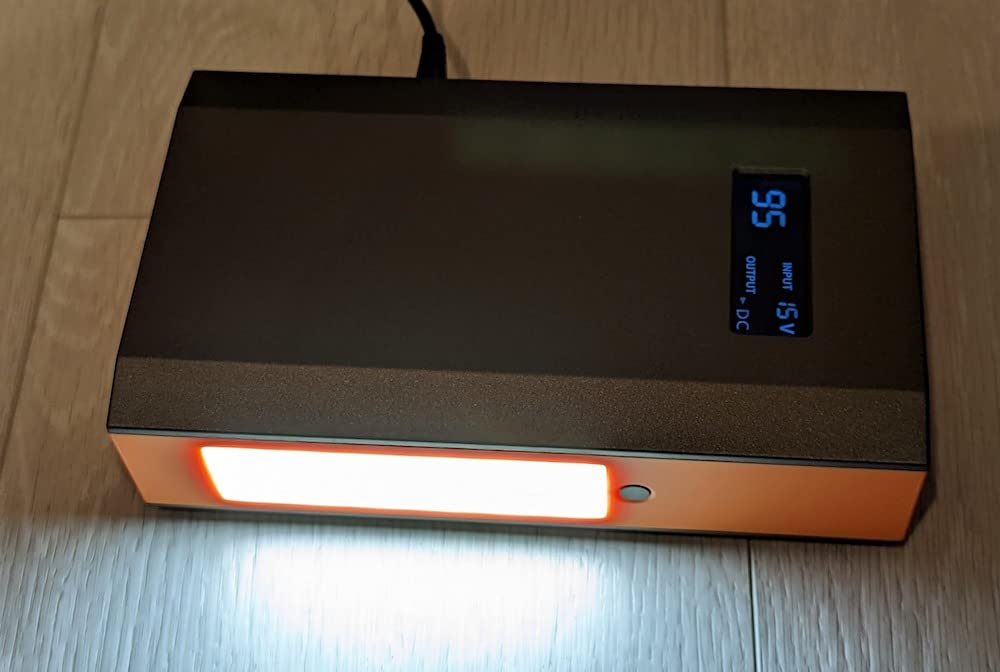 Portable Solar Power Bank with AC Outlet 65W 110V External Battery Pack customer photo 1