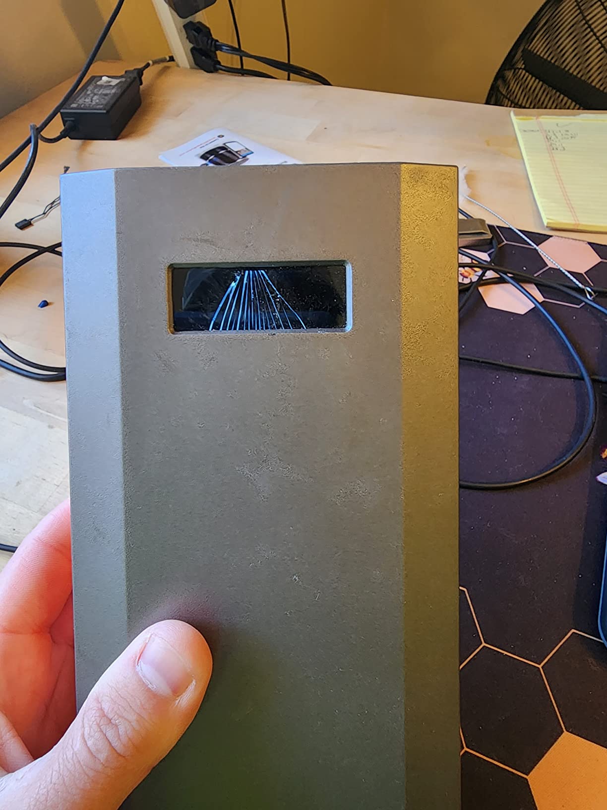 Portable Solar Power Bank with AC Outlet 65W 110V External Battery Pack customer photo 2