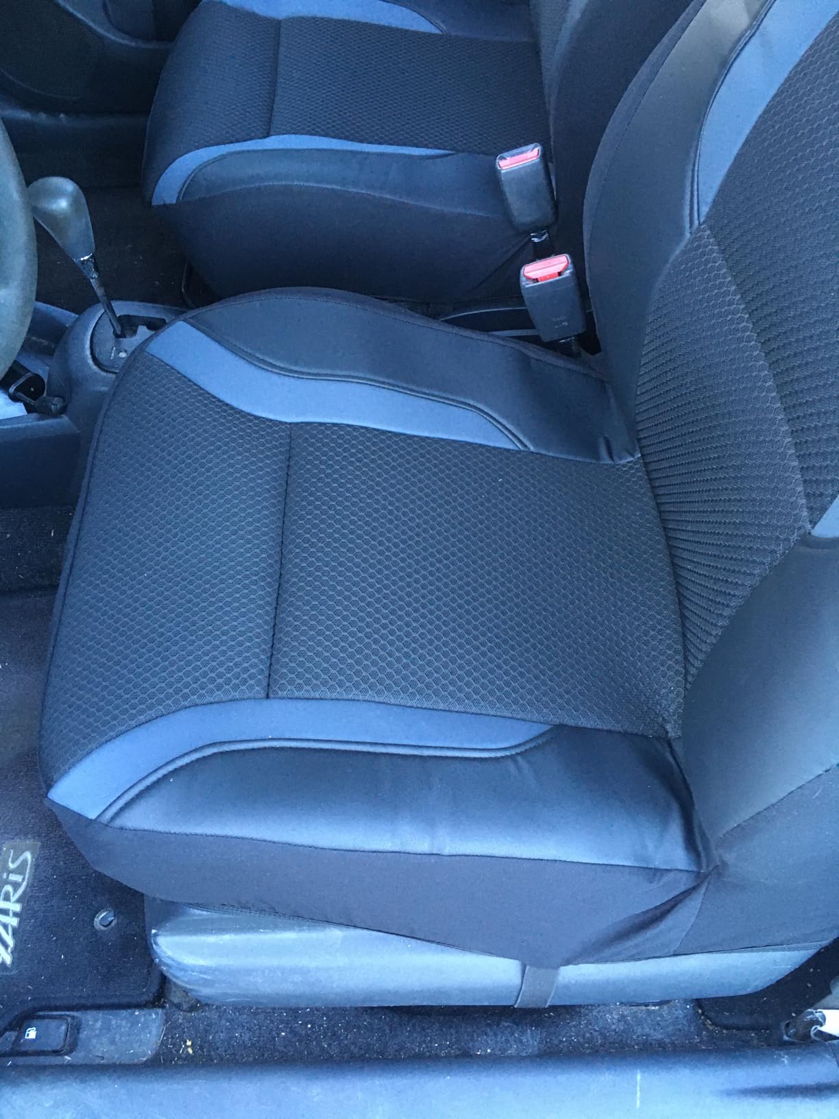 Skechers Memory Foam Car Seat Covers, Air Cool Mesh Thick Seat Covers, Car Seat Full Sets, Airbag Compatible, Automotive Comfort Protection for Most Cars,Vans,Trucks, SUVs,Grey customer photo 1