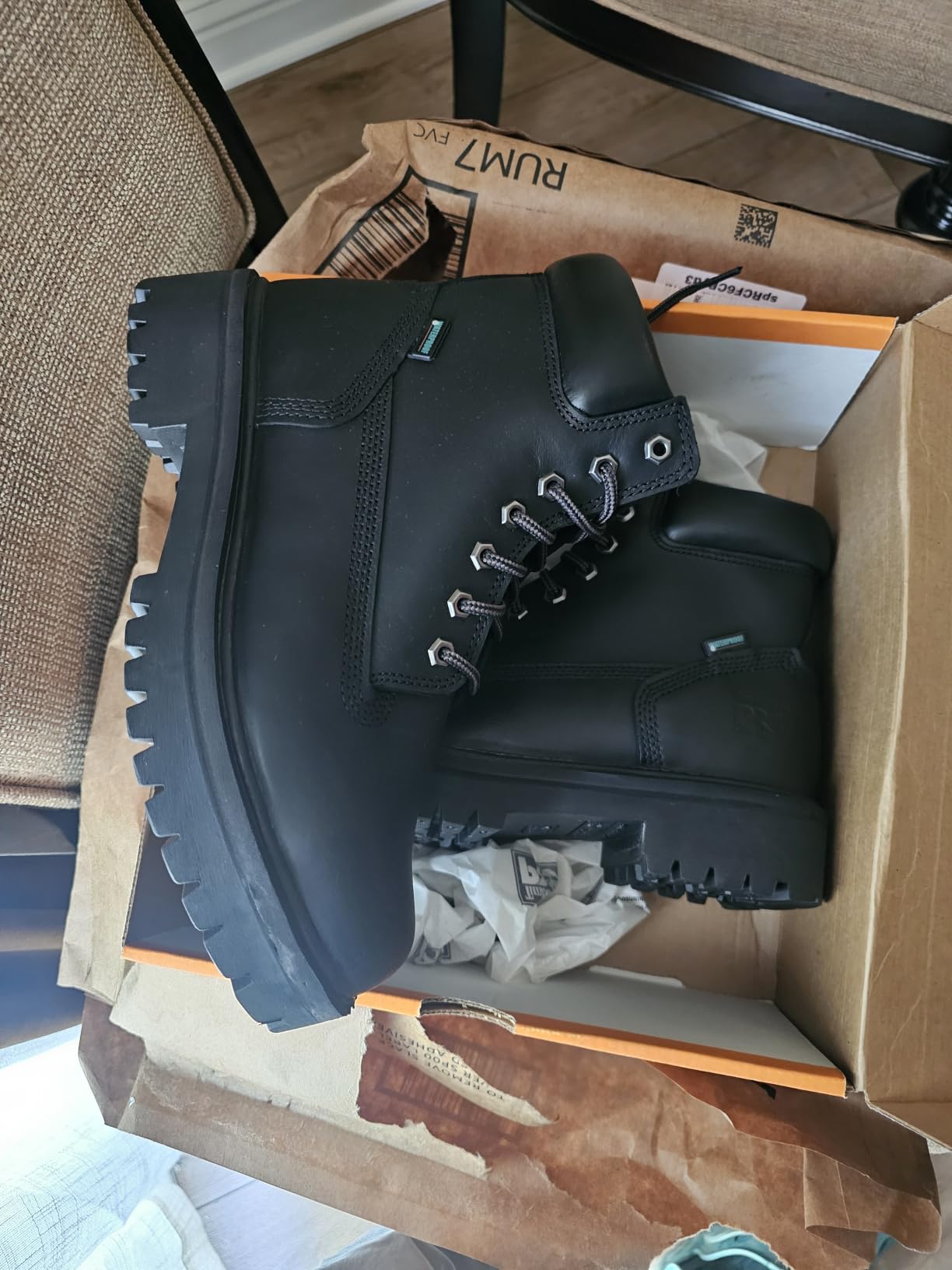 Timberland PRO Men's Direct Attach 6 Inch Steel Safety Toe Insulated Waterproof Industrial Work Boot customer photo 2