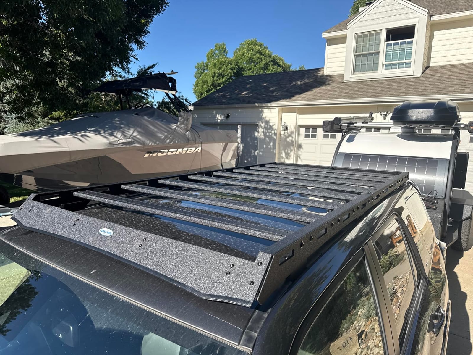 Hooke Road 4Runner Full-Length Roof Rack Aluminum Cross Bars Cargo Basket Carrier Rails for 2010-2024 Toyota 4Runner 5th Gen, Overland Roof Top Storage Rack customer photo 1