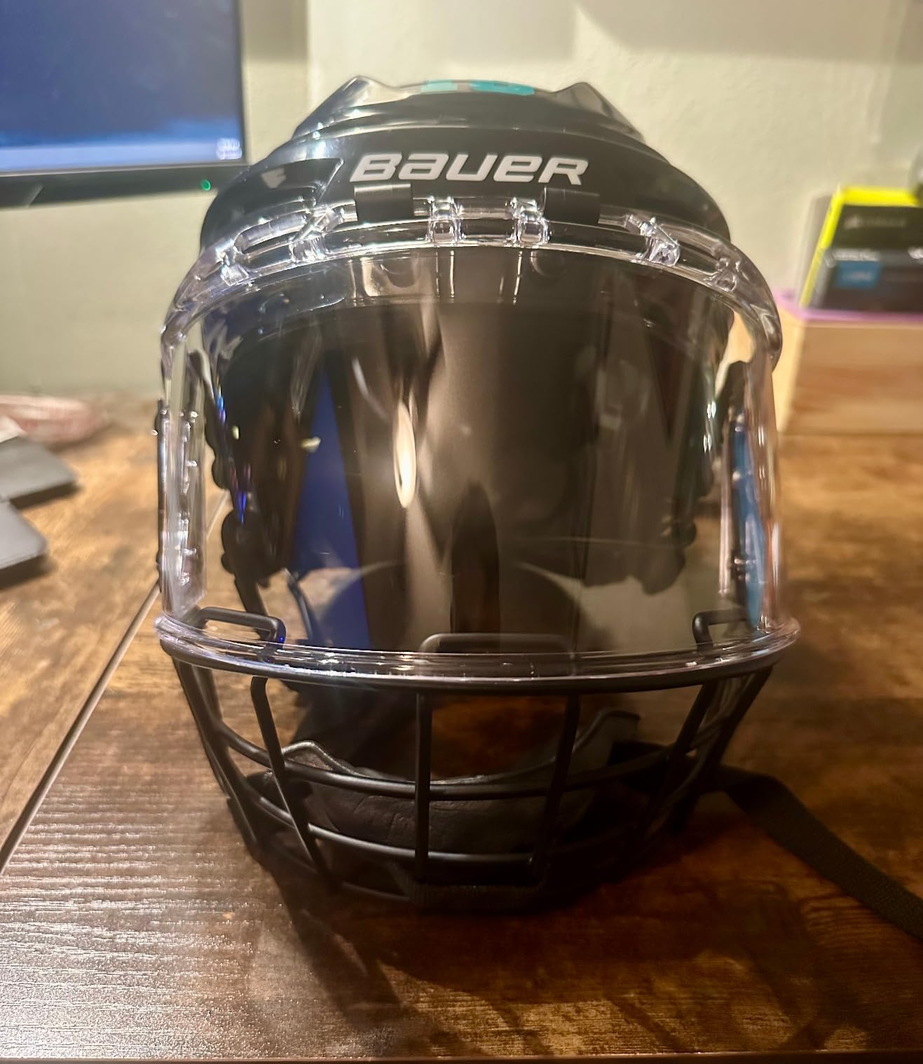 VPRO Ice Hockey Helmet Face Mask Cage Visor Shield Combo customer photo 2