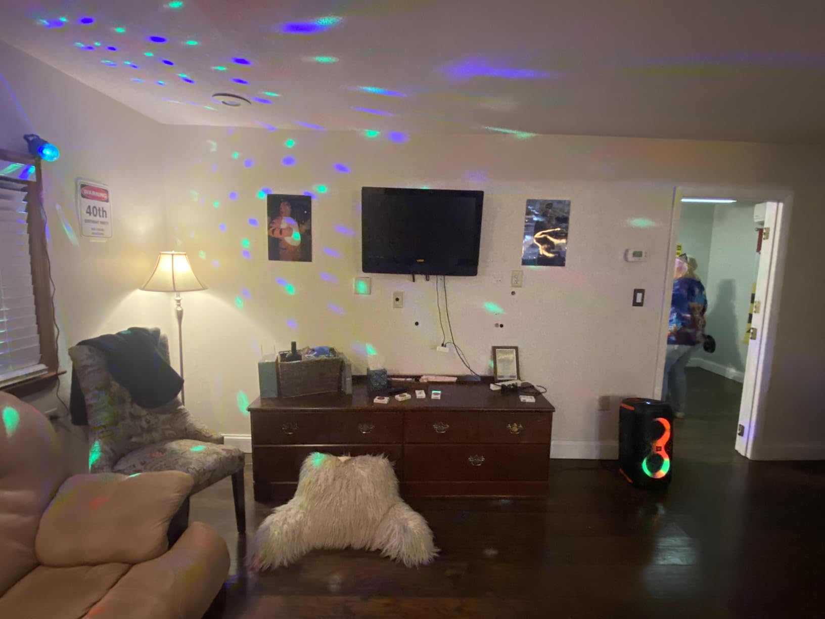 Luditek 3-Pack Sound Activated Party Lights with Remote Control Dj Lighting, Disco Ball Light, Strobe Light Stage Lamp for Home Room Dance Prom Party Decorations Supplies customer photo 2