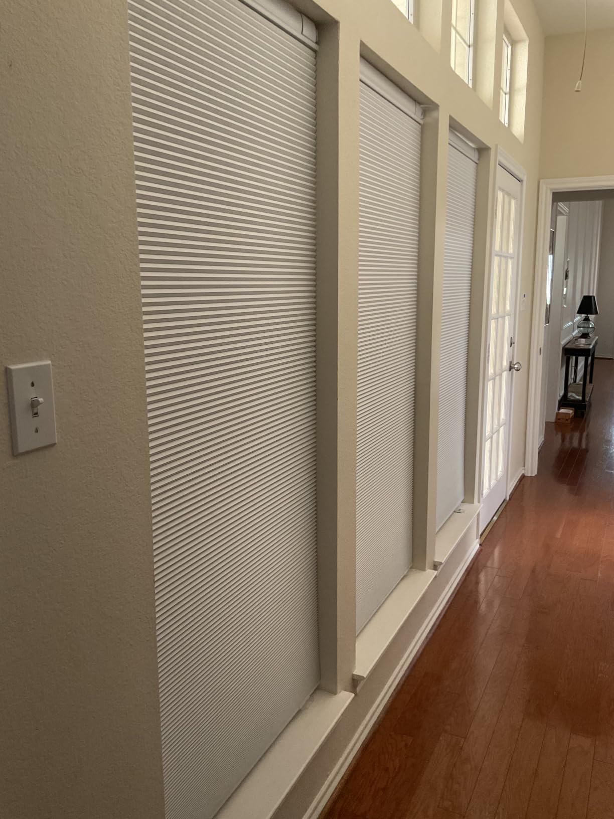 Boolegon No Drill No Tools Cellular Shades TDBU,White,34.5