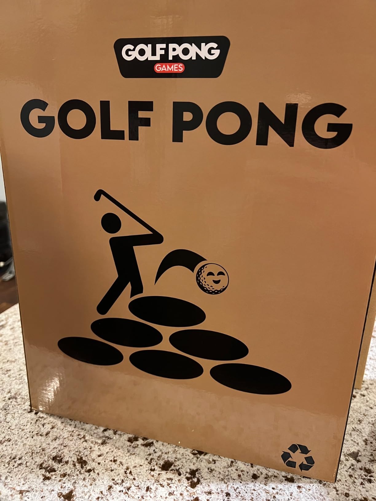 Golf Pong Chipping Game for Men & Women, 1 Board | Club not included, 16 stick-and-score chipping balls, indoor-outdoor practice play, backyard games, golf gift customer photo 1