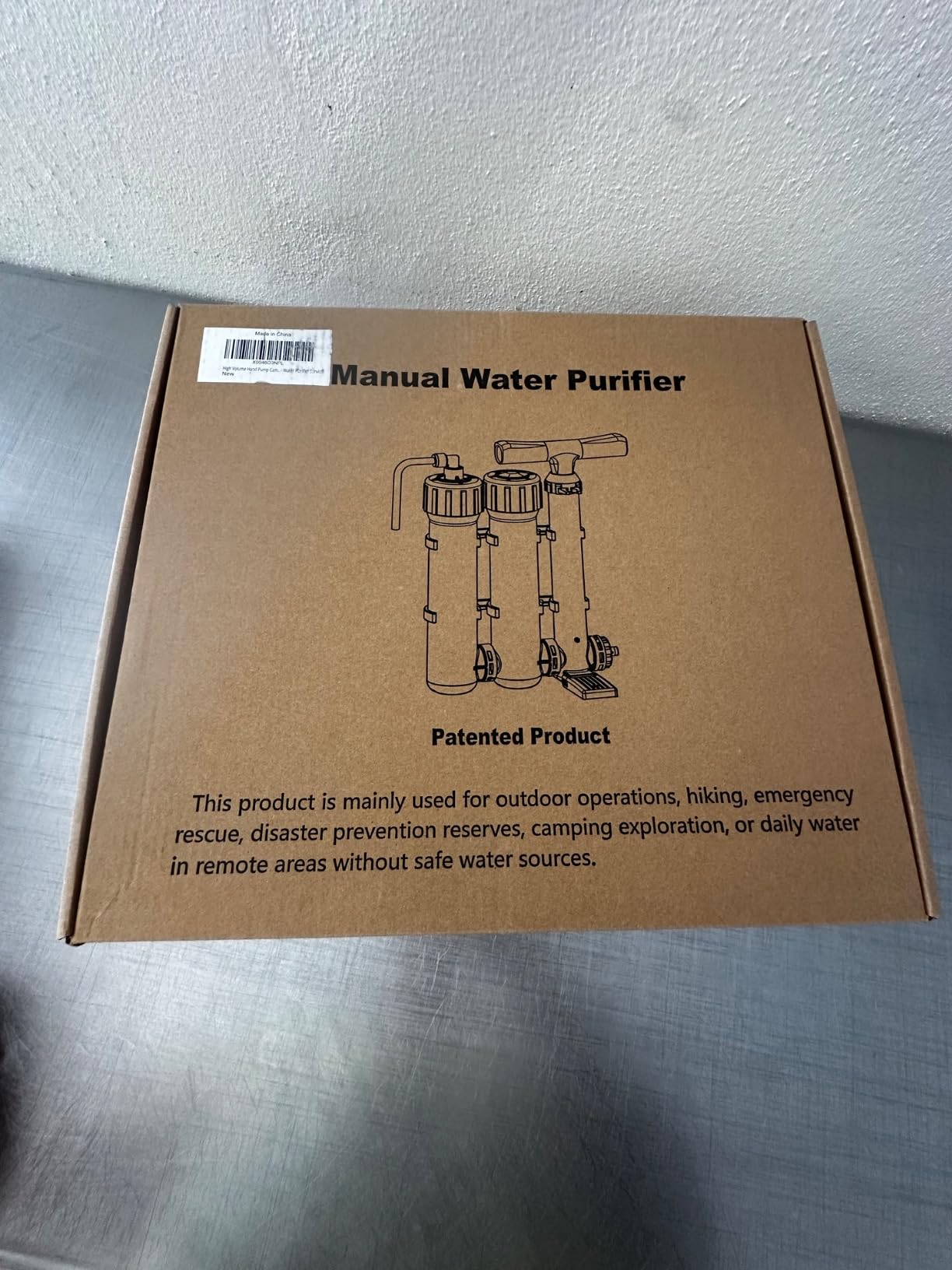 Pro Portable Water Filter for Camping - Water Purifier Survival | Hand-pump emergency filtration for hiking, backpacking & off-grid base camps; 3-stage ultrafiltration, 1.5L/min, 3000L customer photo 2