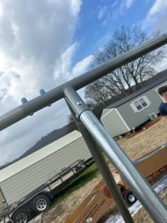Sportspower 800lbs ‘Swing & Play’ Metal Swing Set for Backyard & Outdoors, 2 Swings & Standing Swing, 2-Person Glider, 2-Person Saucer, 5ft Slide, Bonus Anchors, 6-YR WRTY, 6.1' Tall customer photo 2