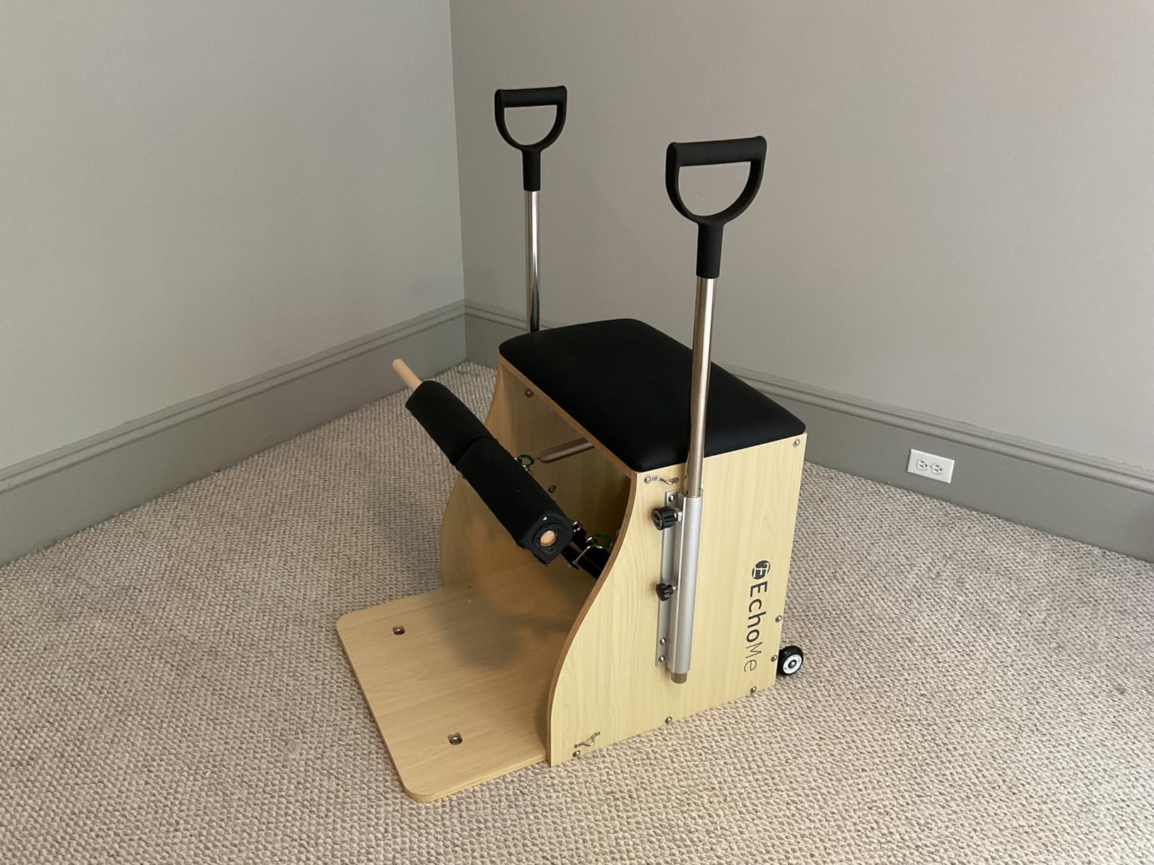 EchoMe Plates Combo Chair with Handles, Split-Pedal Stability Pilates Chair,Yoga Fitness Trainer, Pilates Reformer Machine, Pilates Equipent of Maple Wood for Home use and Studio Use customer photo 1
