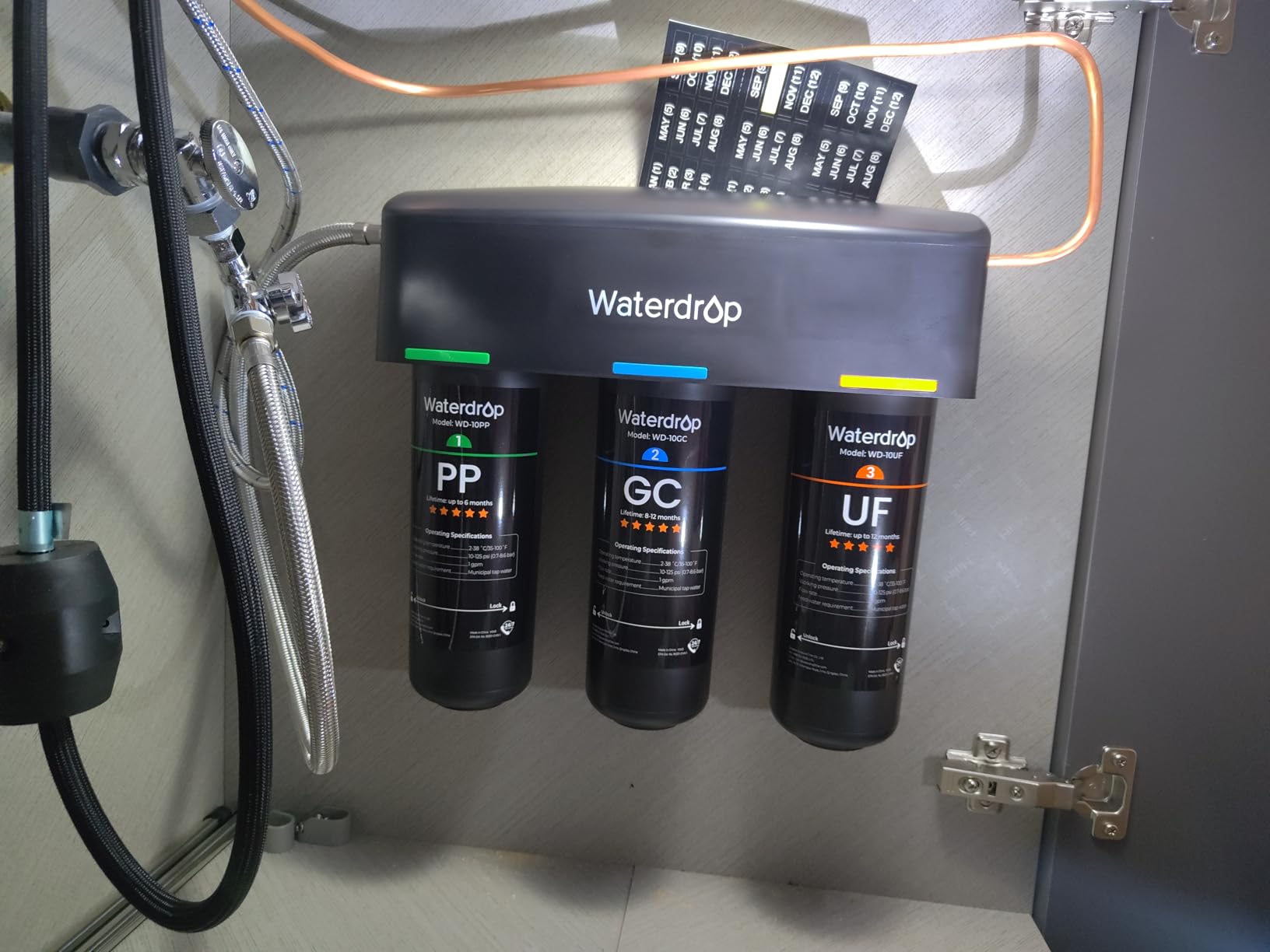 Waterdrop TSB-ALK 8 Layer Slightly Alkaline Under Sink Water Filter System customer photo 1