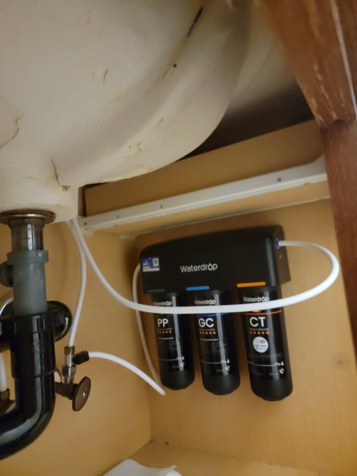 Waterdrop TSB-ALK 8 Layer Slightly Alkaline Under Sink Water Filter System customer photo 2