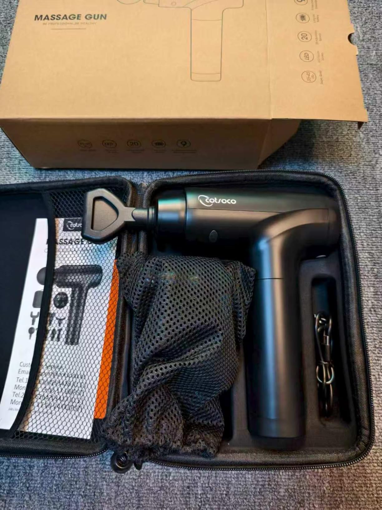 cotsoco Massage Gun Deep Tissue, Muscle Massager, Gifts for Men Women customer photo 2