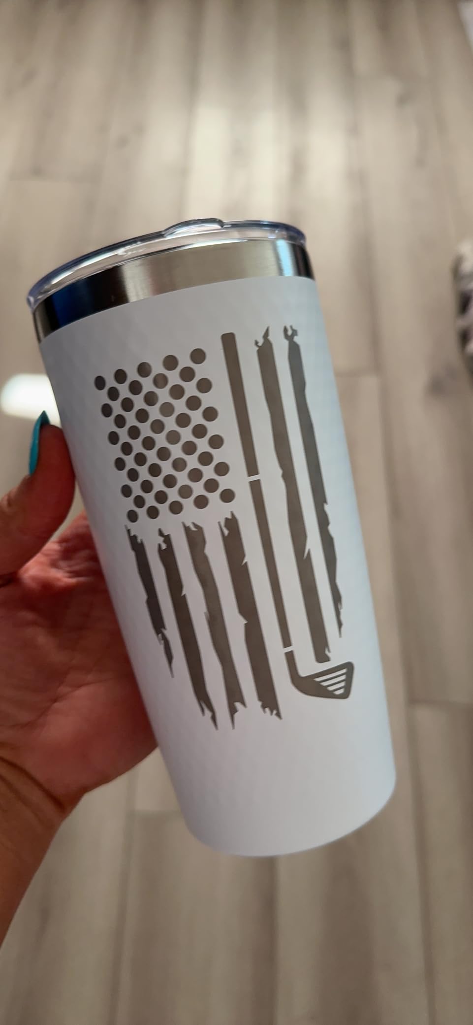 HUNIGIFT Golf Gifts for Men, Grandpa, Uncle, Golfer, Boss, Dad, Husband, Him - Fathers Day Golf Gifts - Birthday, Christmas, Fathers Day Gift for Golfers - 20 Oz Life Full Of Important Choices Tumbler customer photo 2