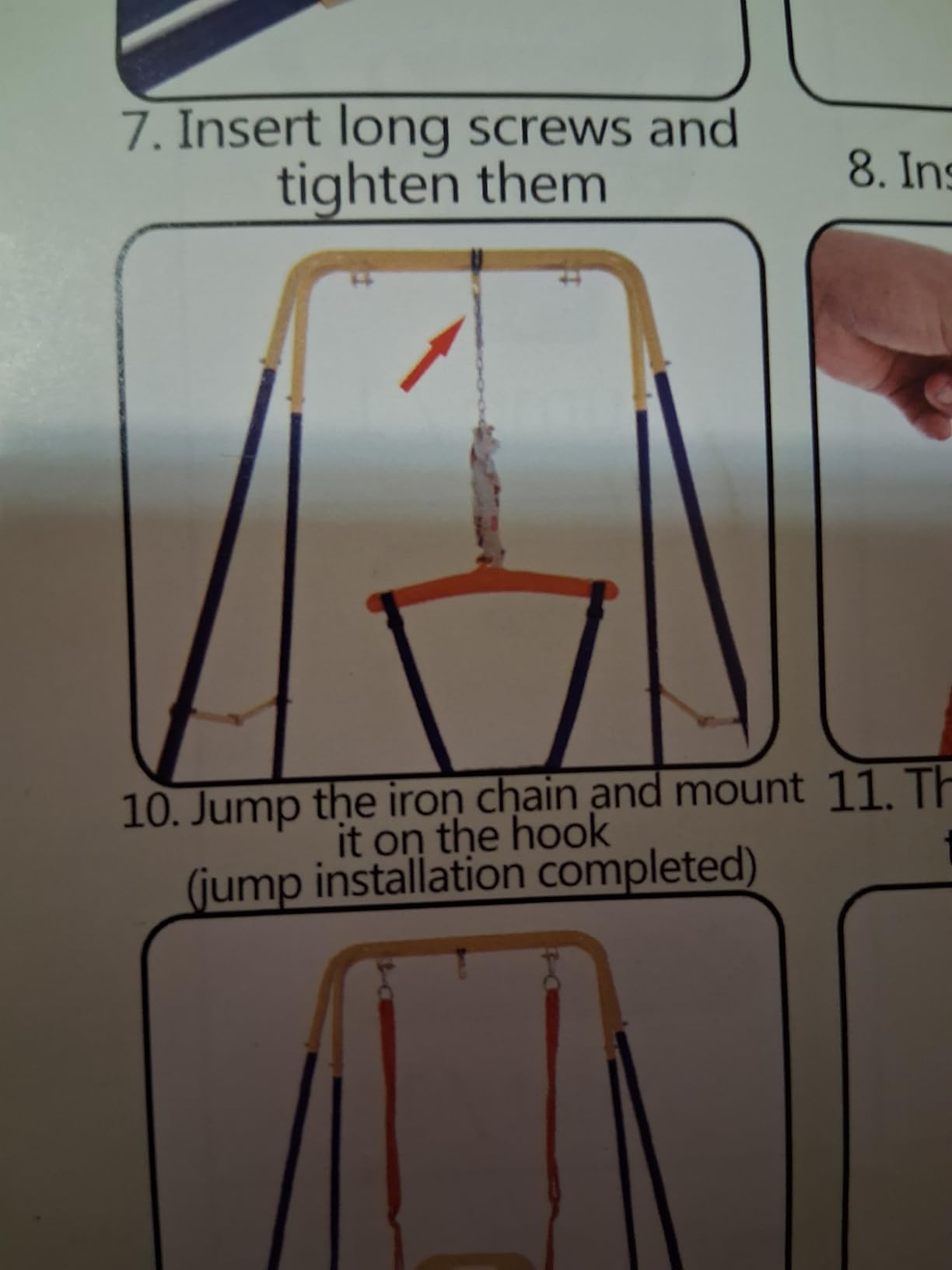 2 in 1 Swing Set for Toddler & Baby Jumper, Baby Jumpers and Bouncers for Indoor and Outdoor Use, Easy to Assemble and Store customer photo 2