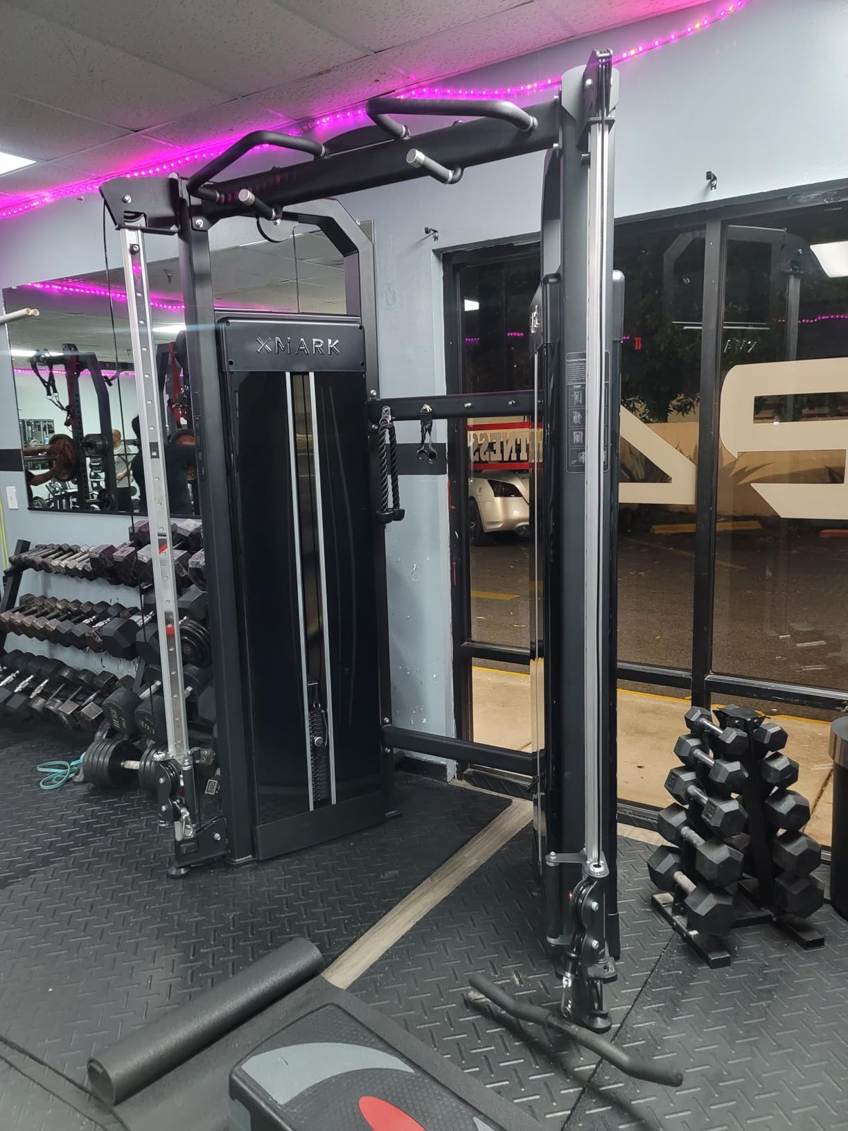 XMARK Functional Trainer Cable Machine, Dual Weight Stack Cable Pulley Machine for Strength Training, Commercial and Home Gyms, and Rehab Facilities customer photo 2