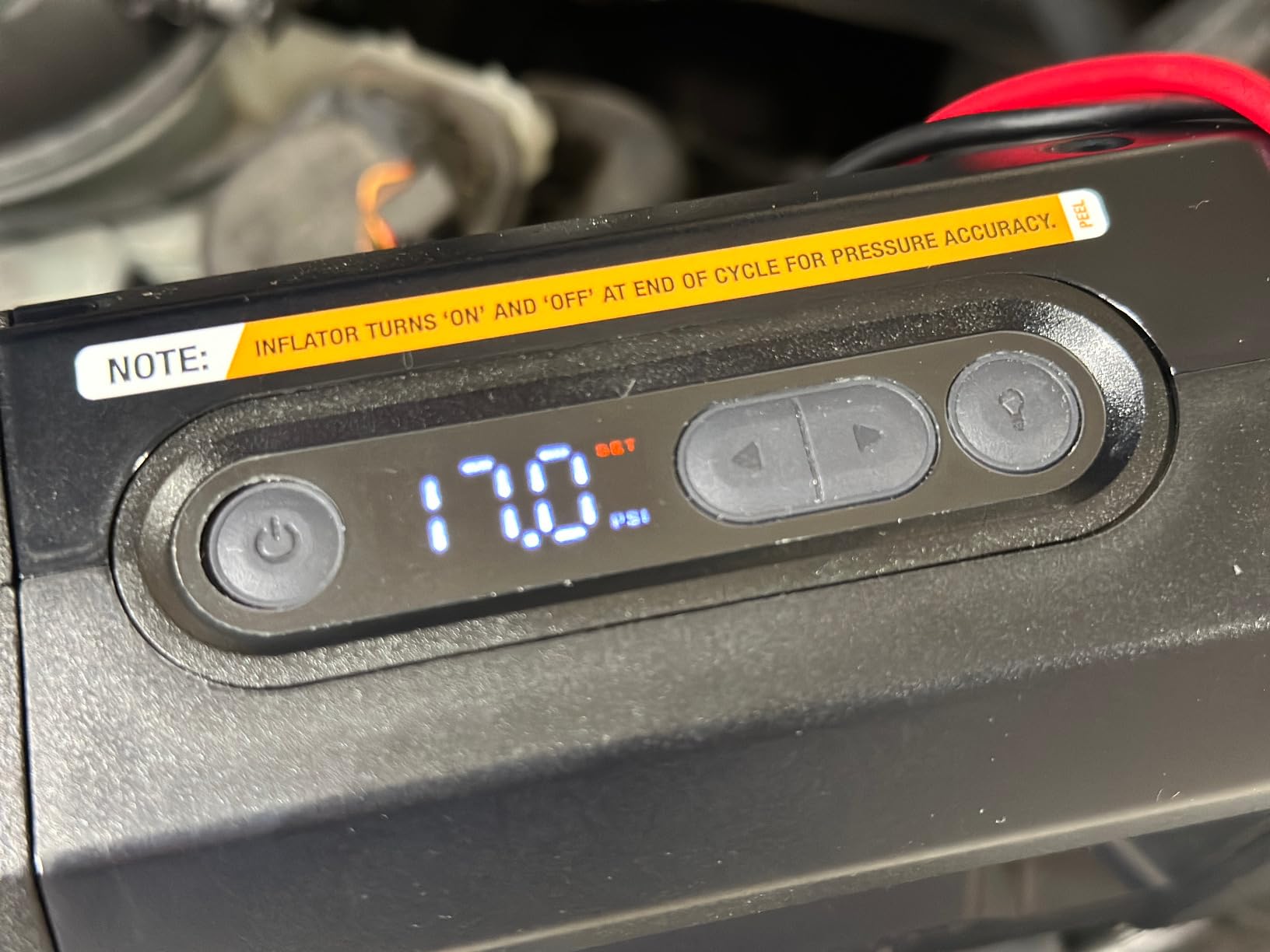 NOCO AIR20 47 LPM 12V Portable Tire Inflator & Air Compressor | Inflates 0-40 PSI in 2.5 Minutes, 100 PSI, Digital Gauge & Auto-Shutoff, Battery Clamps, Tires up to 35 Inches customer photo 2