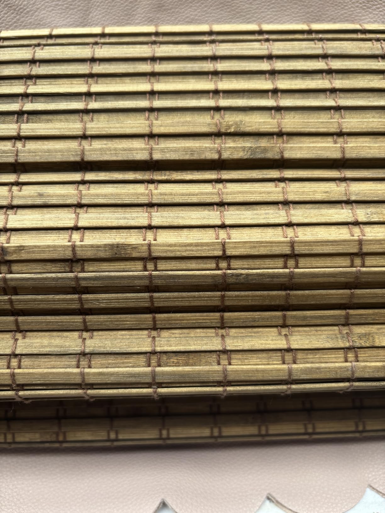LazBlinds Cordless Bamboo Roman Shades, 34x64, Highfield Teak customer photo 1