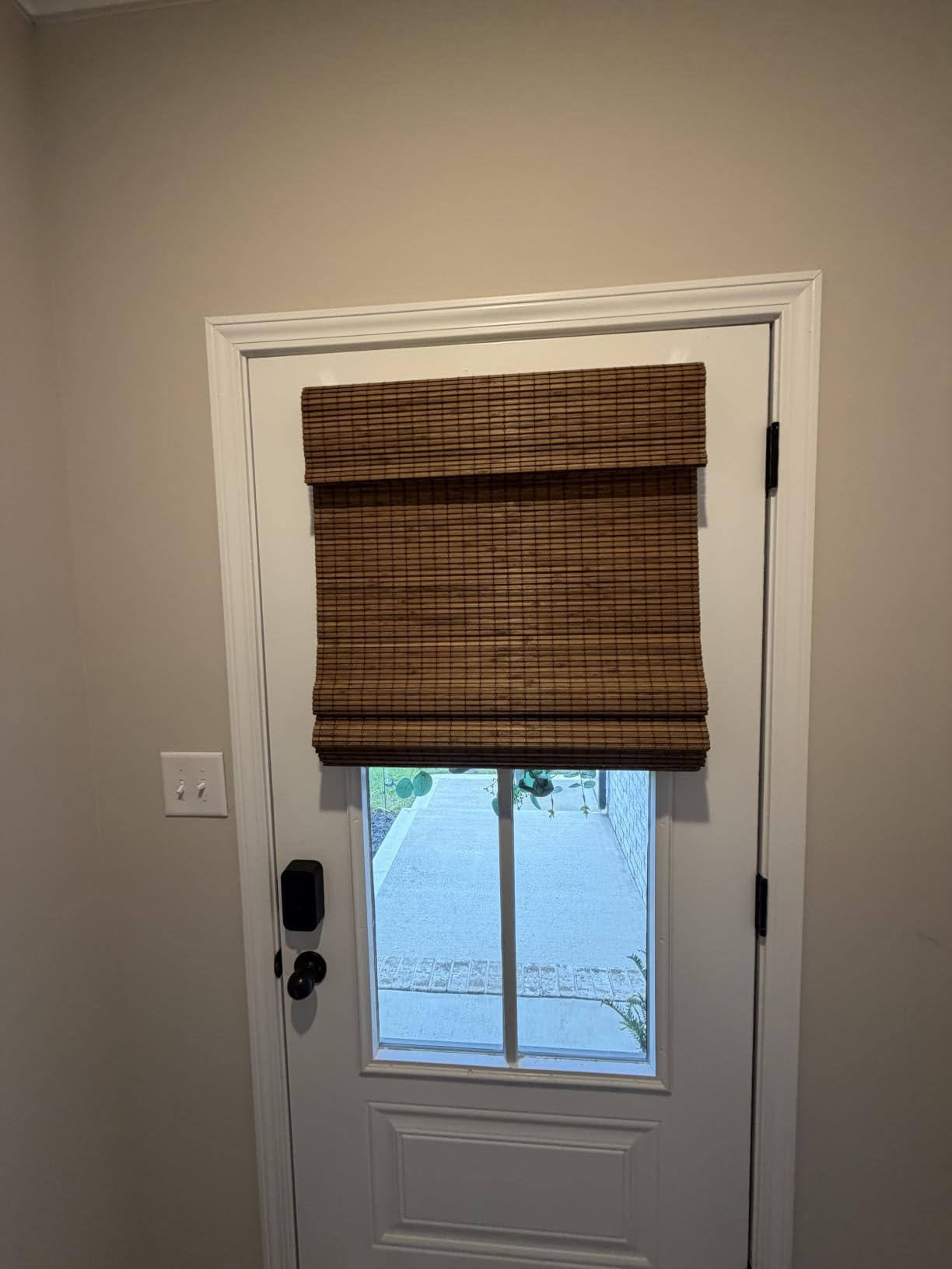 Cordless Bamboo Roman Shades w/Valance, 22.5