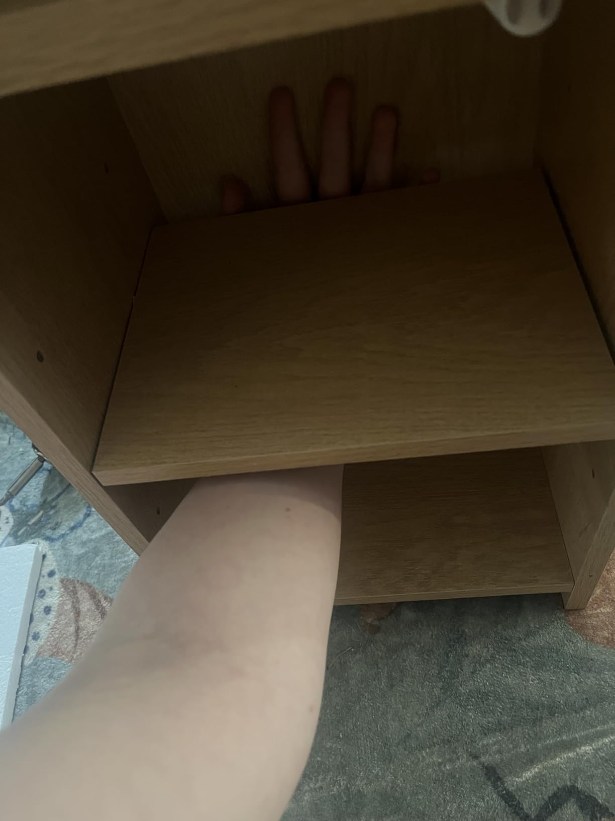 Hzuaneri Bathroom Storage Cabinet, Small Corner Floor Cabinet with 2 Doors customer photo 1
