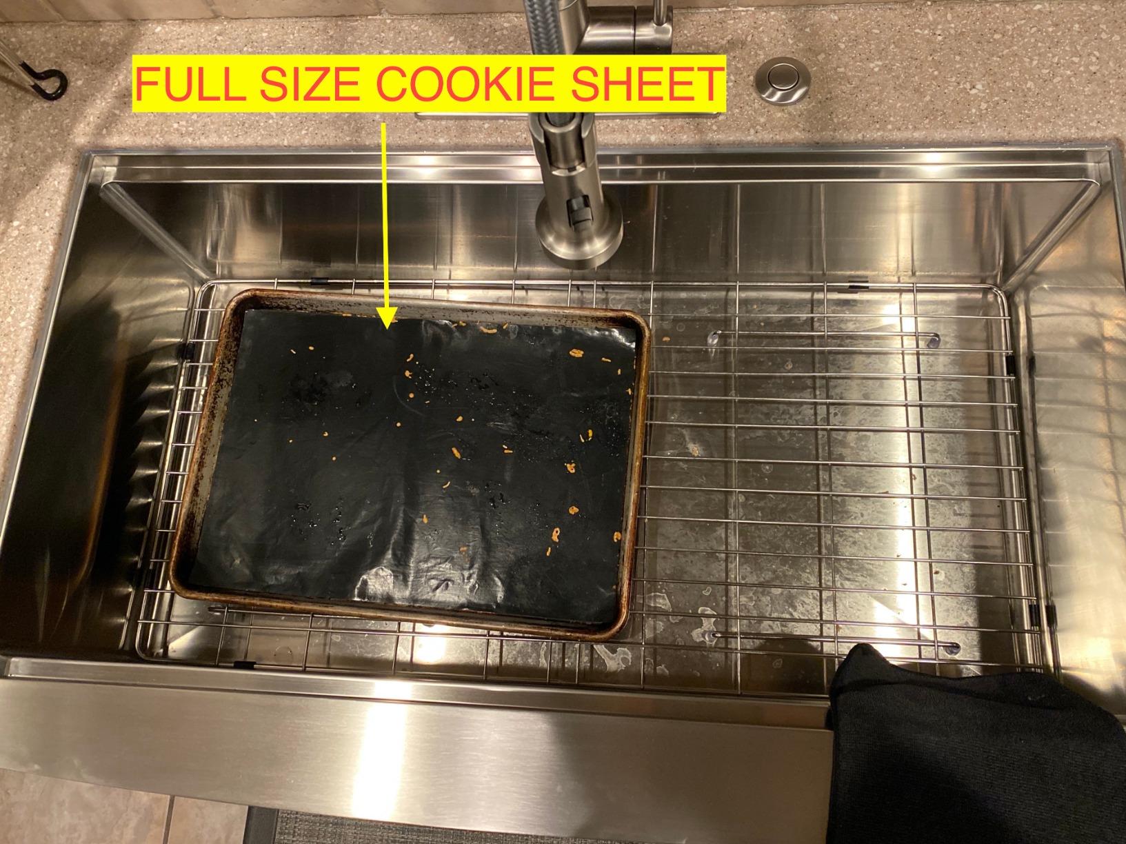 Sarlai 33 Farmhouse Kithchen Sink - 33 x 22 Inch Apron Front Ledge Drop In Workstation16 Gauge Stainless Steel Single Bowl Top-mount Farm Sinks customer photo 2