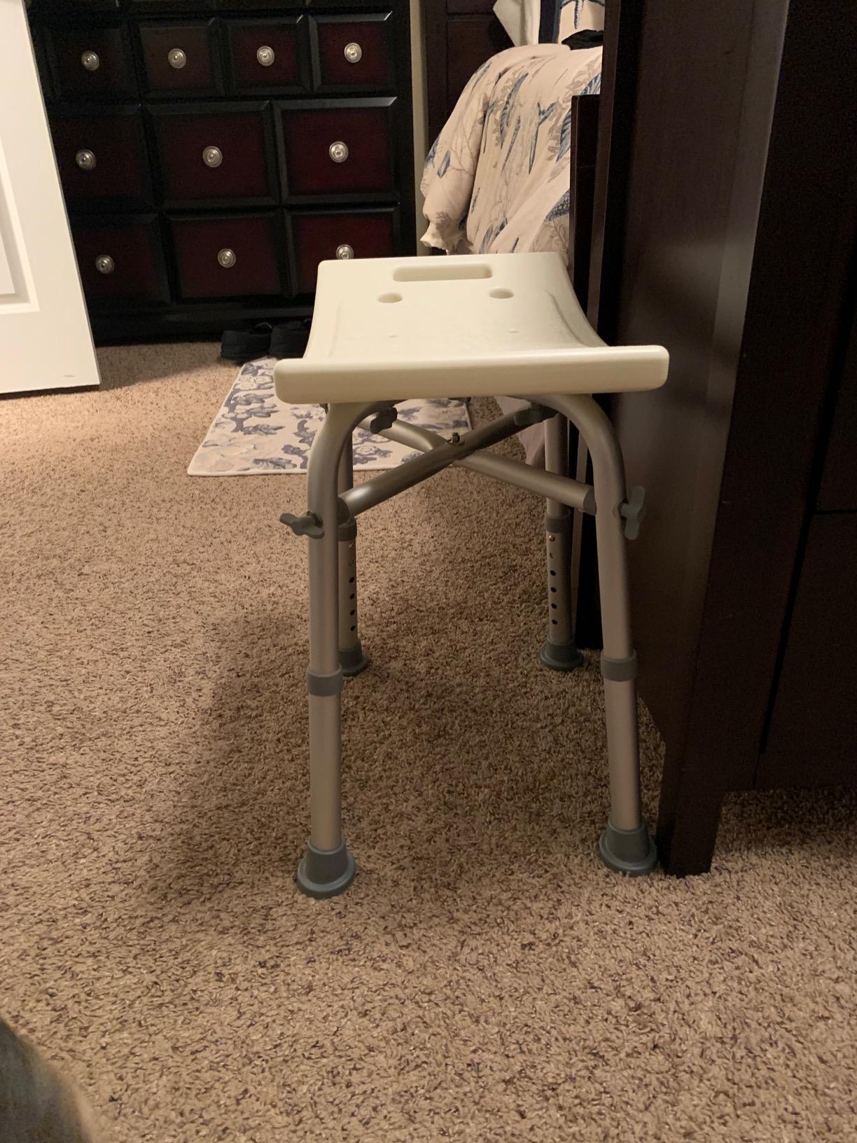 Dr Kays Shower Chair for Inside Shower Bench for Bathtub 350lb Support customer photo 1