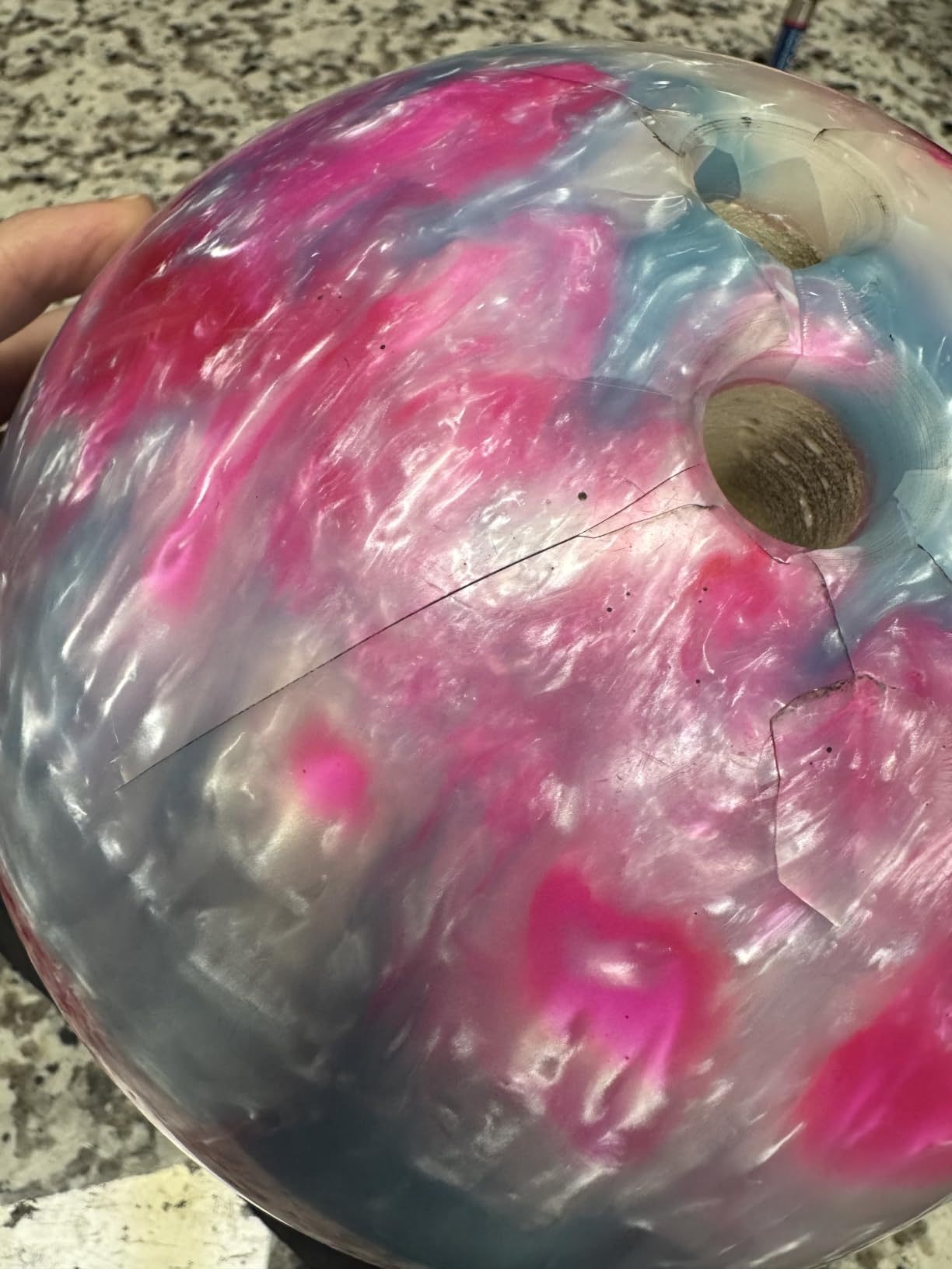 ELITE Star Polyester Bowling Ball - Customizable with Basic Drilling & Engraving Options - Great for Spare Shooting, League, Straight Bowlers - Beginner Entry Level customer photo 1